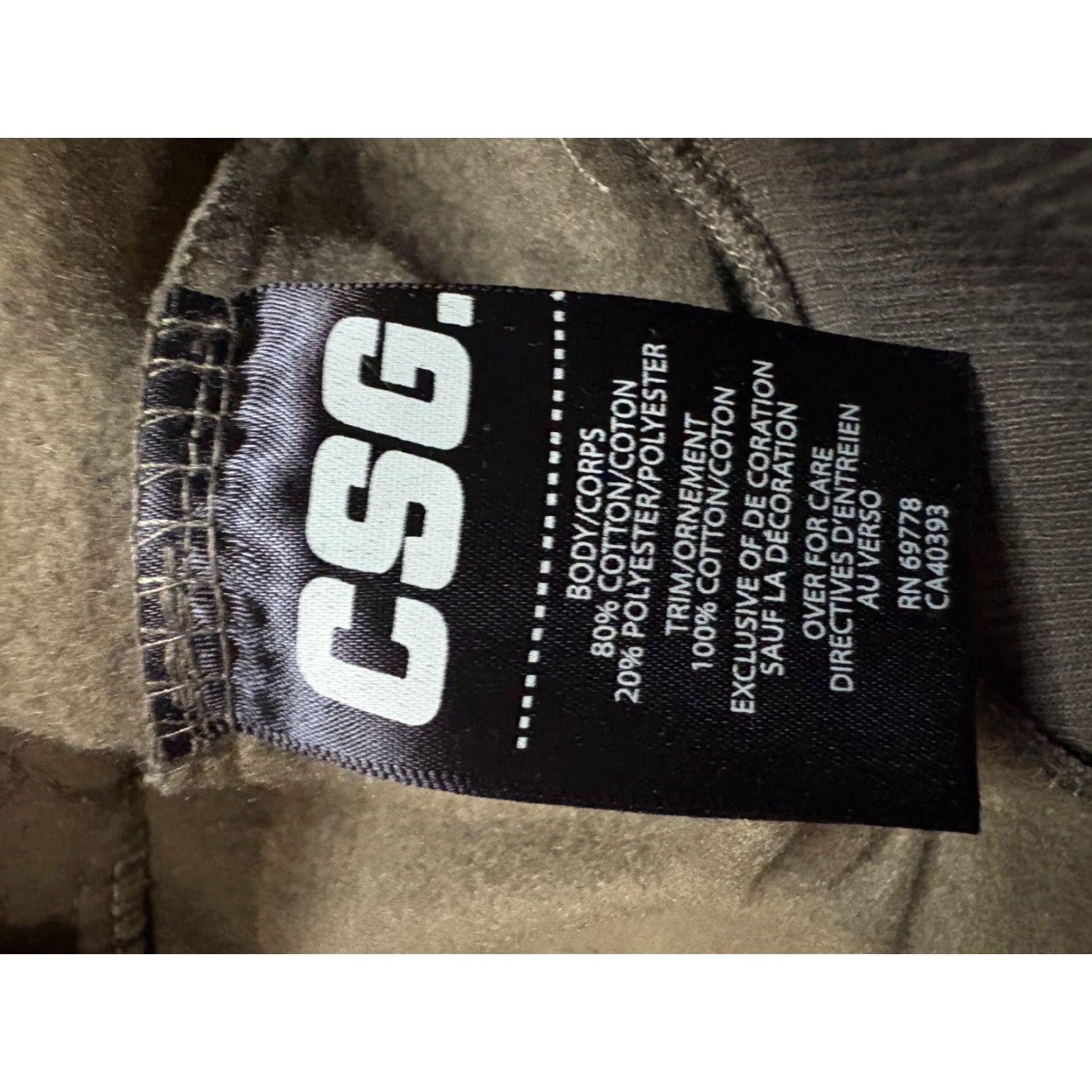 Vintage CSG Hoody Mens Medium Pullover Sweatshirt Resistance Collection Pocket Hoodie Black Mens Pullover Sweatshirt Outdoors Sports Size US M / EU 48-50 / 2 - 6 Thumbnail