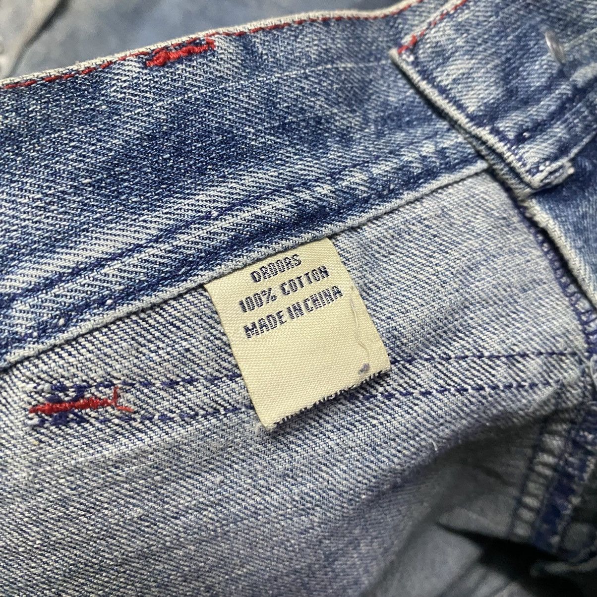 Droors DROORS Denim Wide Leg Jeans Zero Ska8 Patches Distressed Size US 29 - 17 Thumbnail