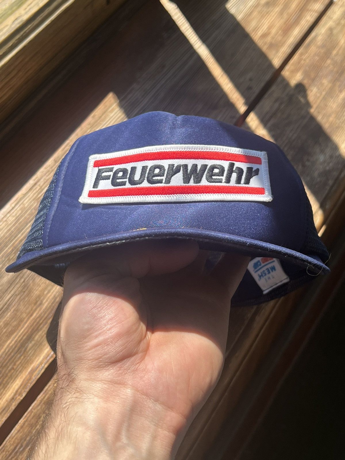 Vintage Vintage 90s German Feuerwehr Hat Cap Size ONE SIZE - 8 Thumbnail