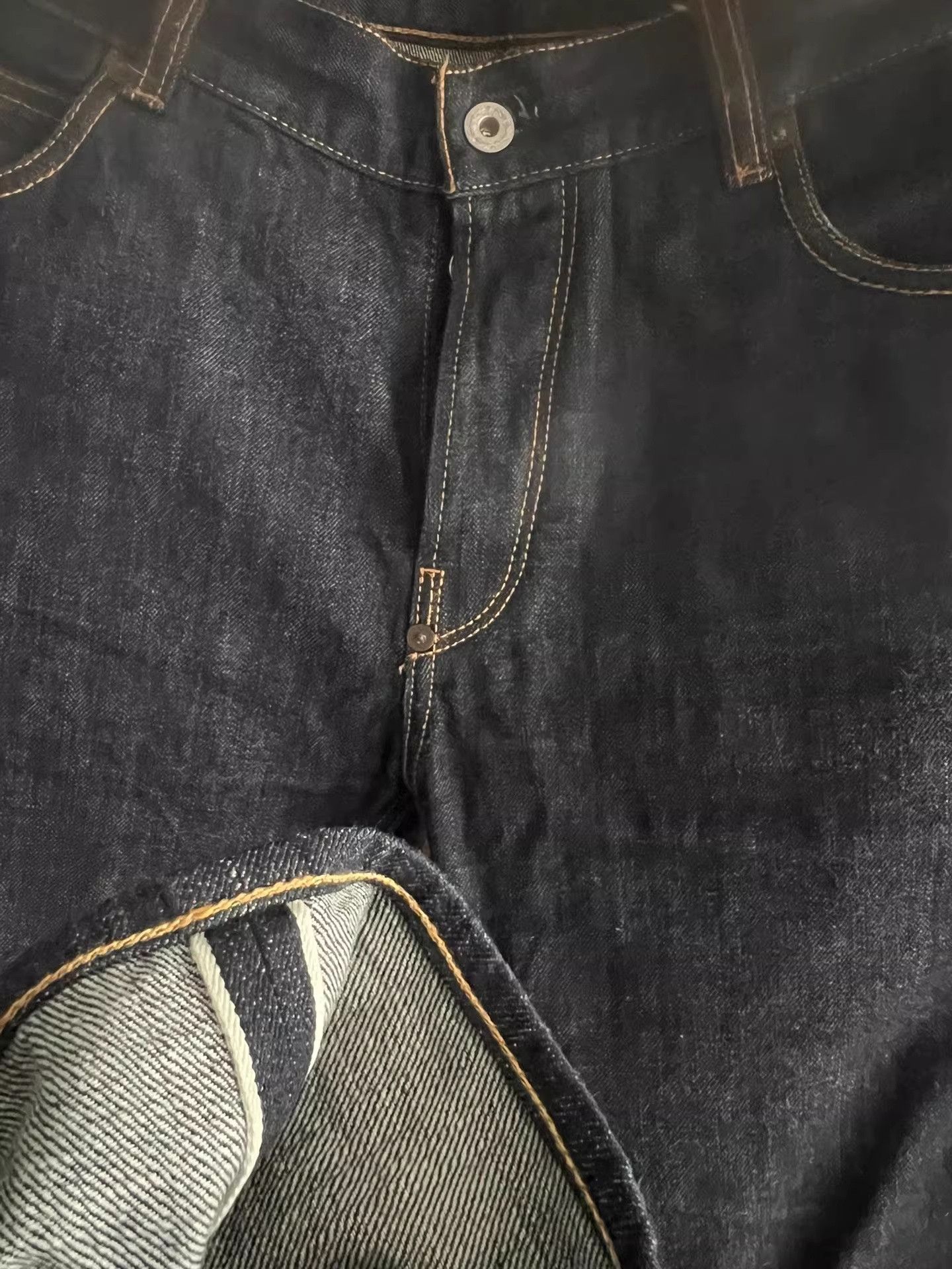 Blue Blanket Blue Blanket Handmade Raw Denim Jeans P01 Size US 32 / EU 48 - 4 Thumbnail