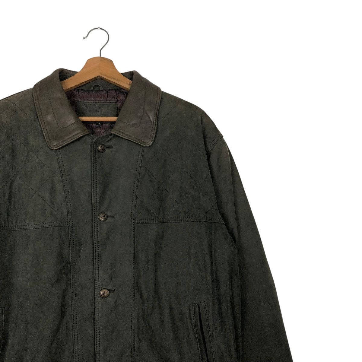 Japanese Brand 🔥VINTAGE GENUINE LEATHER JACKET STRATH ISSEY MIYAKE Size US L / EU 52-54 / 3 - 9 Thumbnail