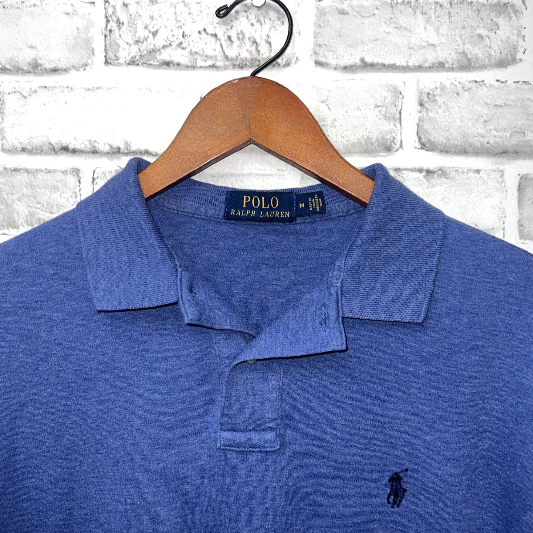 Polo Ralph Lauren VINTAGE Polo Ralph Lauren Polo Shirt Mens Medium Blue Casual Fashion Size US M / EU 48-50 / 2 - 2 Thumbnail