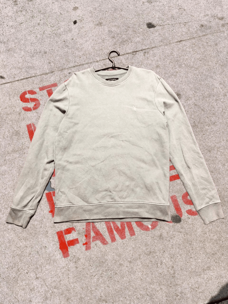Allsaints 00s Vintage ALLSAINTS Logo Y2k Sweatshirt Crewneck Size US S / EU 44-46 / 1 - 1 Thumbnail