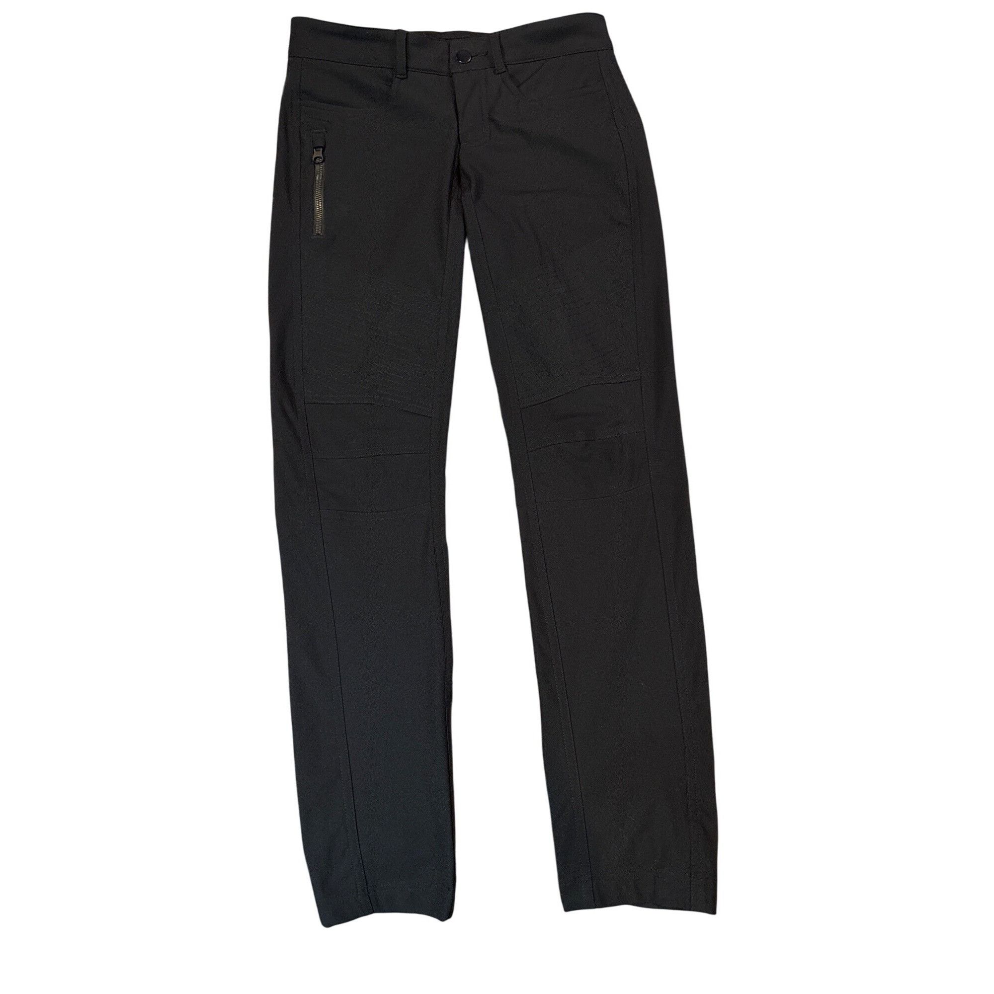 Lululemon Lululemon Womens Black Stretch Pants With Zippered Pocket & Size 28" / US 6 / IT 42 - 1 Thumbnail