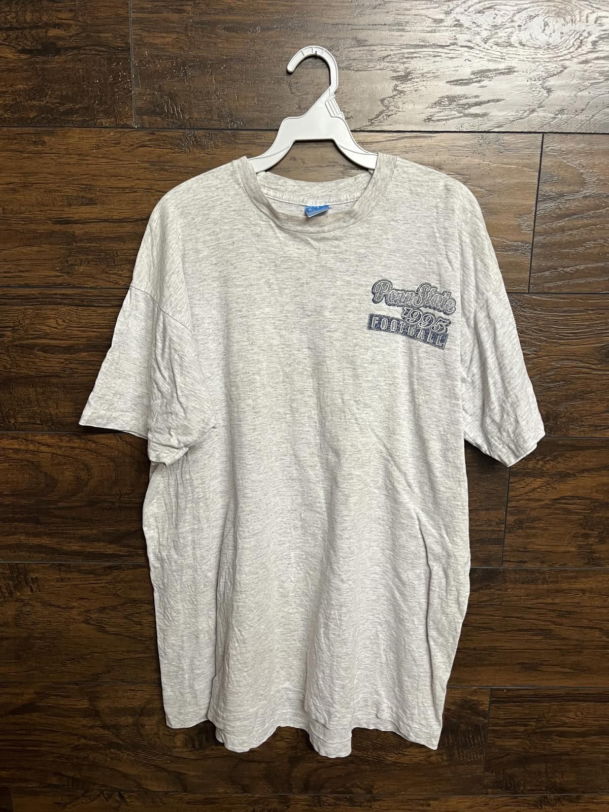 Fruit Of The Loom VTG Penn State T-shirt 1995 Football Schedule Nittany Lions Size US XL / EU 56 / 4 - 2 Thumbnail