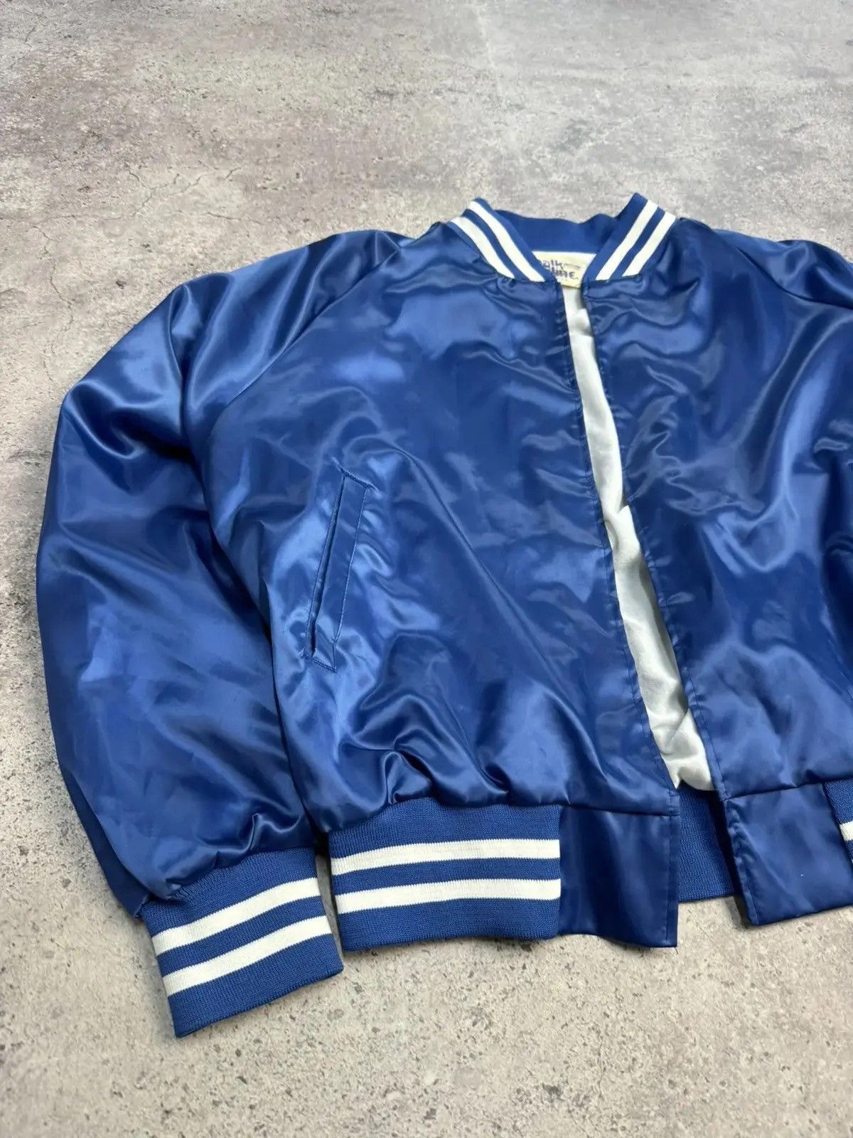 Chalk Line × Vintage Vintage Chalk Line nylon bomber Y2K Blue Satin Bomber Jacket Size US M / EU 48-50 / 2 - 4 Thumbnail