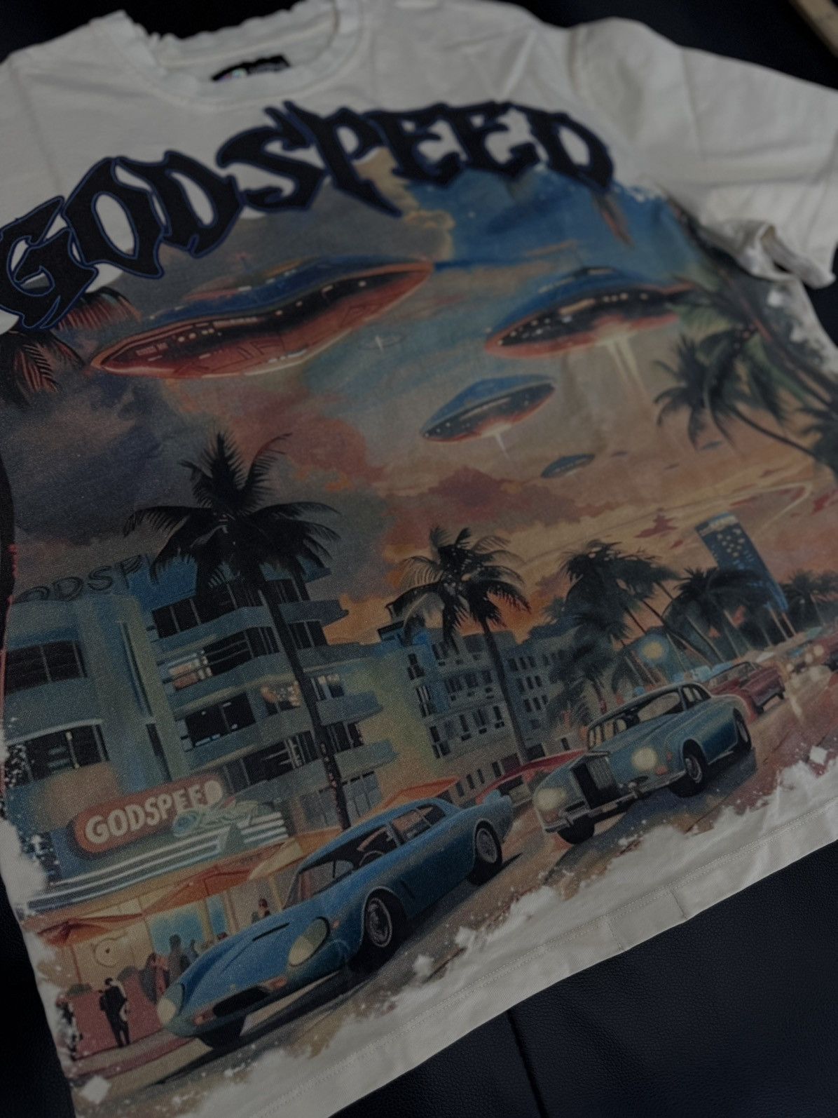 Godspeed Godspeed UFO Miami Tee Shirt Size XXL (NEW) Size US XXL / EU 58 / 5 - 4 Thumbnail