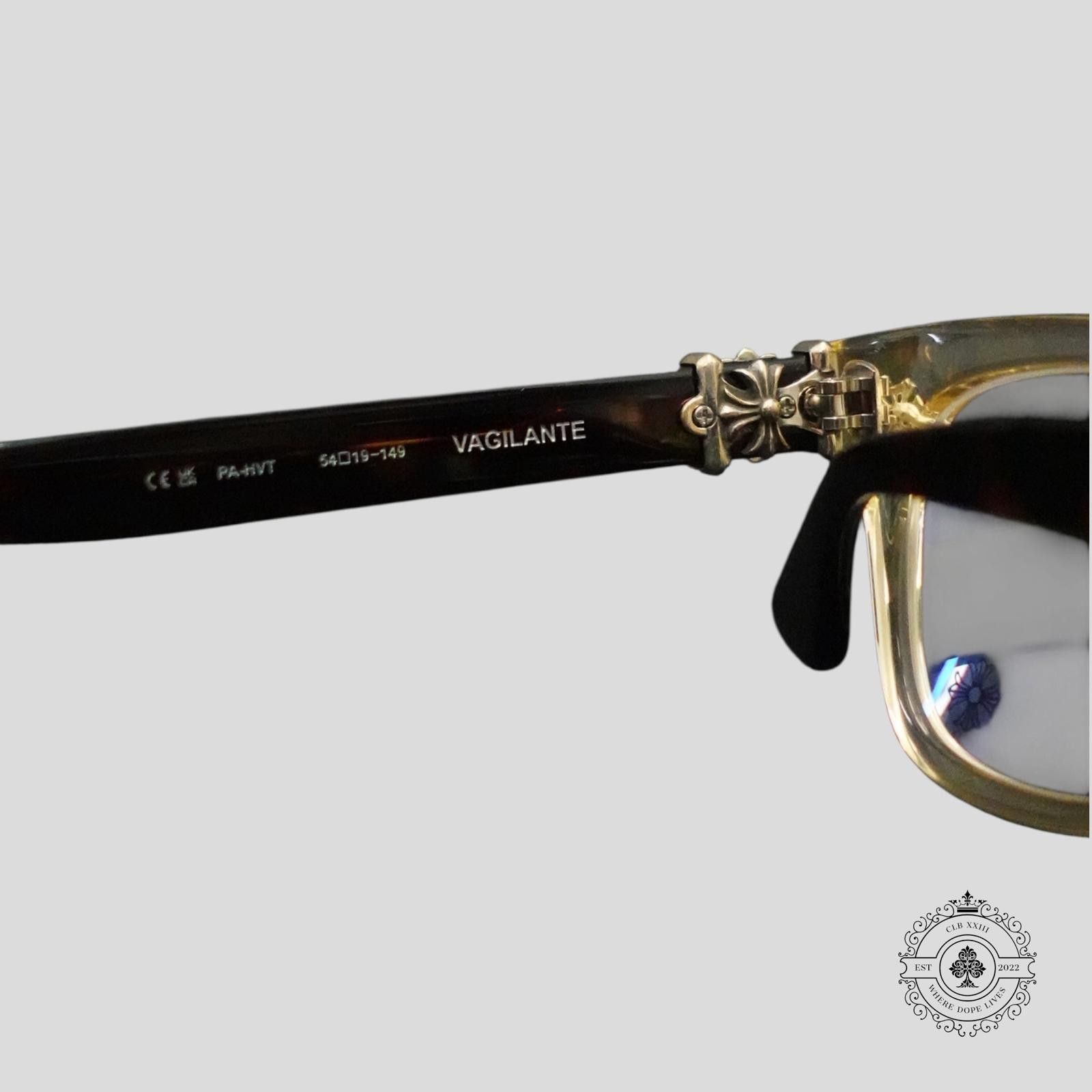 Chrome Hearts Chrome Hearts Vagilante Glasses in Tortoise Shell/Silver Size ONE SIZE - 6 Thumbnail