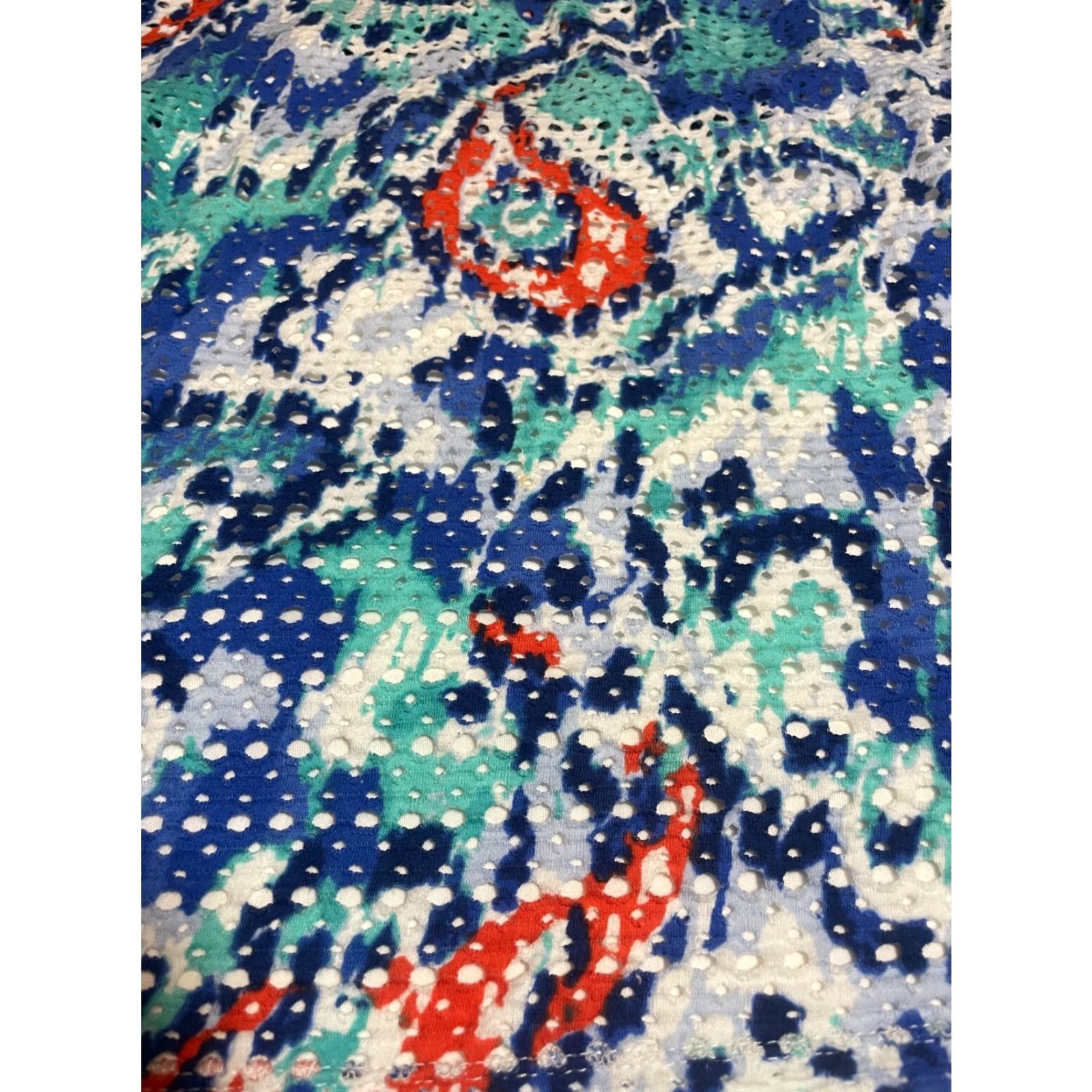 Vintage VINTAGE Ruby Rd Top Womens Large L Blue Beaded Short Sleeve Lined Size L / US 10 / IT 46 - 2 Thumbnail