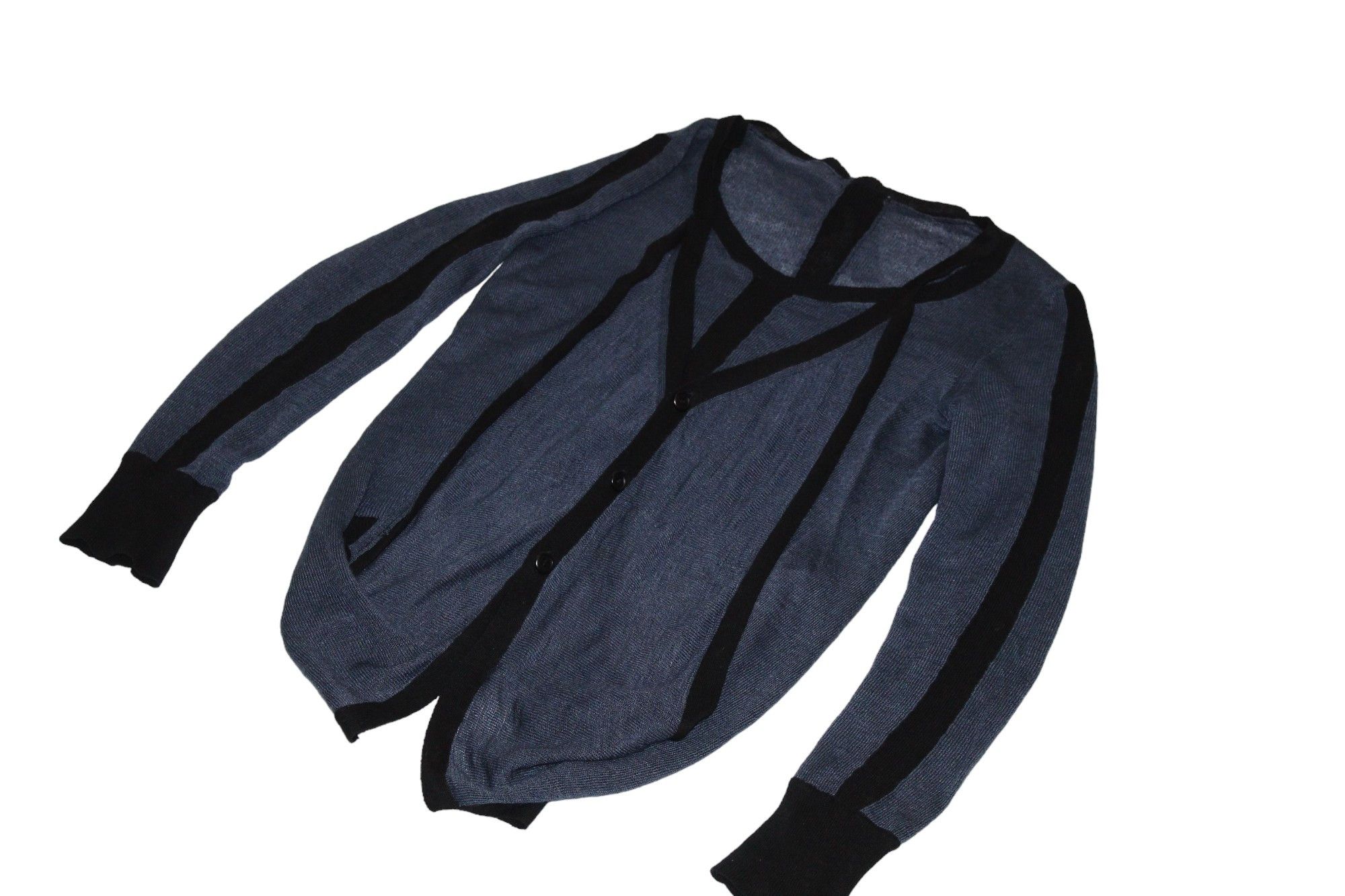 Yohji Yamamoto Y's Red Label Ramie Linen Blend Asymmetric Layered Cardigan Size US M / EU 48-50 / 2 - 2 Thumbnail