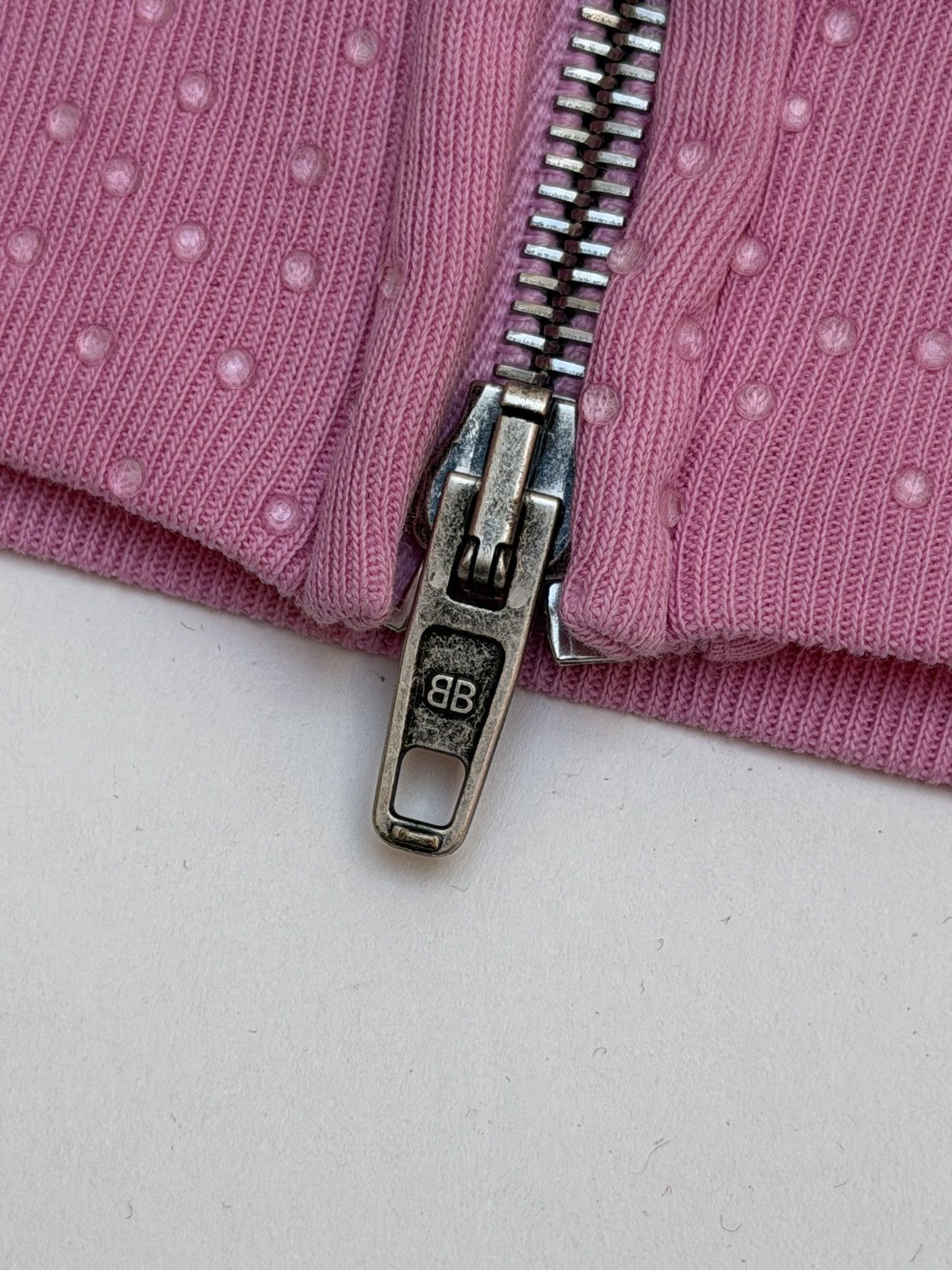 Balenciaga Balenciaga All Over Rhinestone Pink Zip Up Hoodie Size US S / EU 44-46 / 1 - 9 Thumbnail