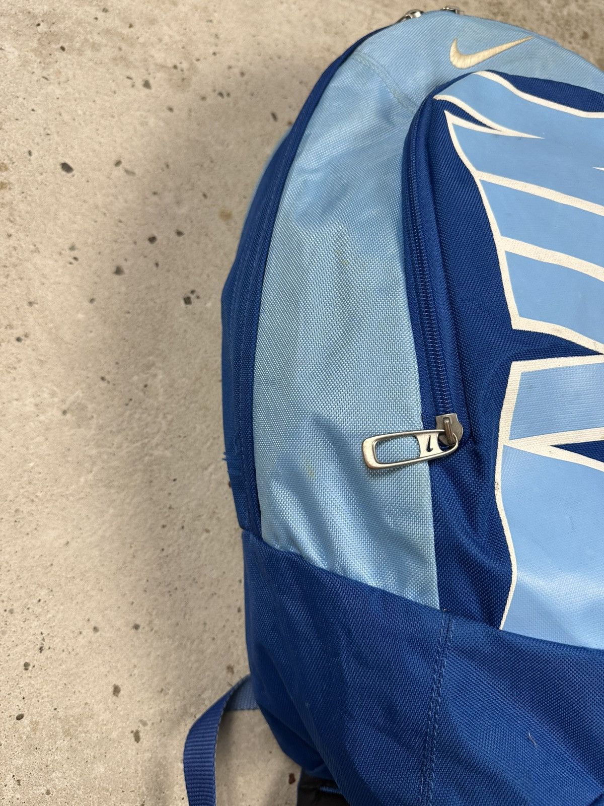 Nike Vintage Y2K Nike Blue Backpack Bag Swoosh Spell Out Size ONE SIZE - 7 Thumbnail
