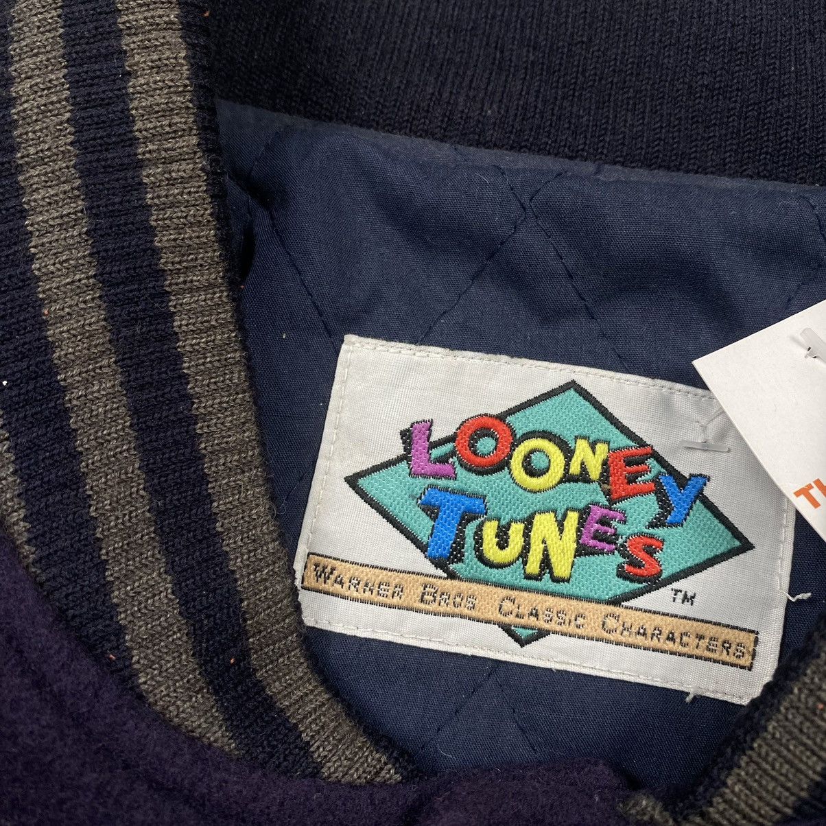 Vintage × Warner Bros Grail 90s Warner Bros Looney Tunes Wool Varsity Jacket Size US M / EU 48-50 / 2 - 11 Thumbnail