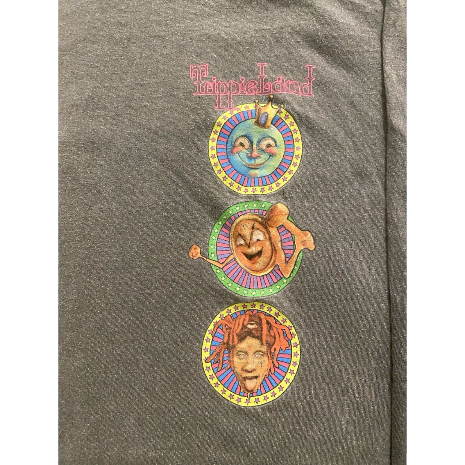 Doublet VINTAGE Trippie Redd Trippieland Double Sided Long Sleeve T Shirt Gray Large Distressed Size US L / EU 52-54 / 3 - 6 Thumbnail