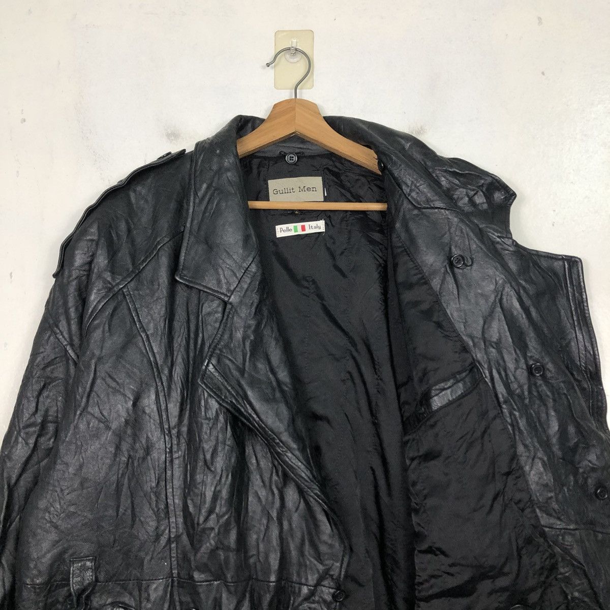 Pelle Pelle 📌Vintage Biker Leather Jacket Gullit Men Issey Miyake Size US M / EU 48-50 / 2 - 14 Thumbnail