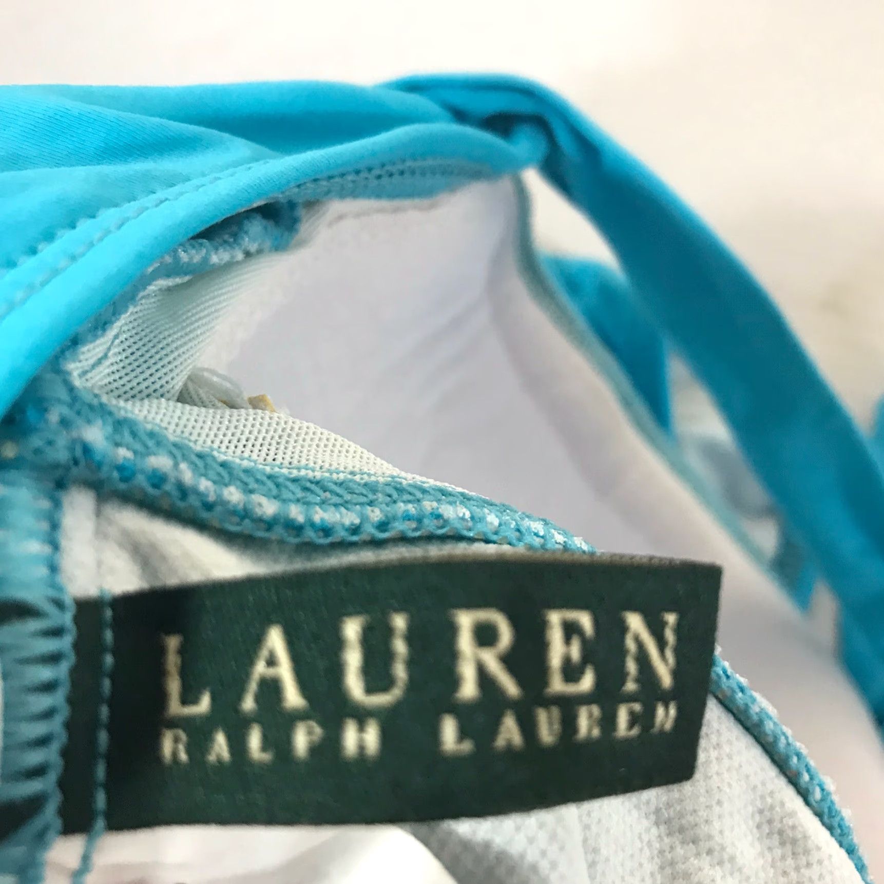 Ralph Lauren RALPH LAUREN Blue Halter One Piece Swimsuit Womens Size 8 Size ONE SIZE - 4 Thumbnail