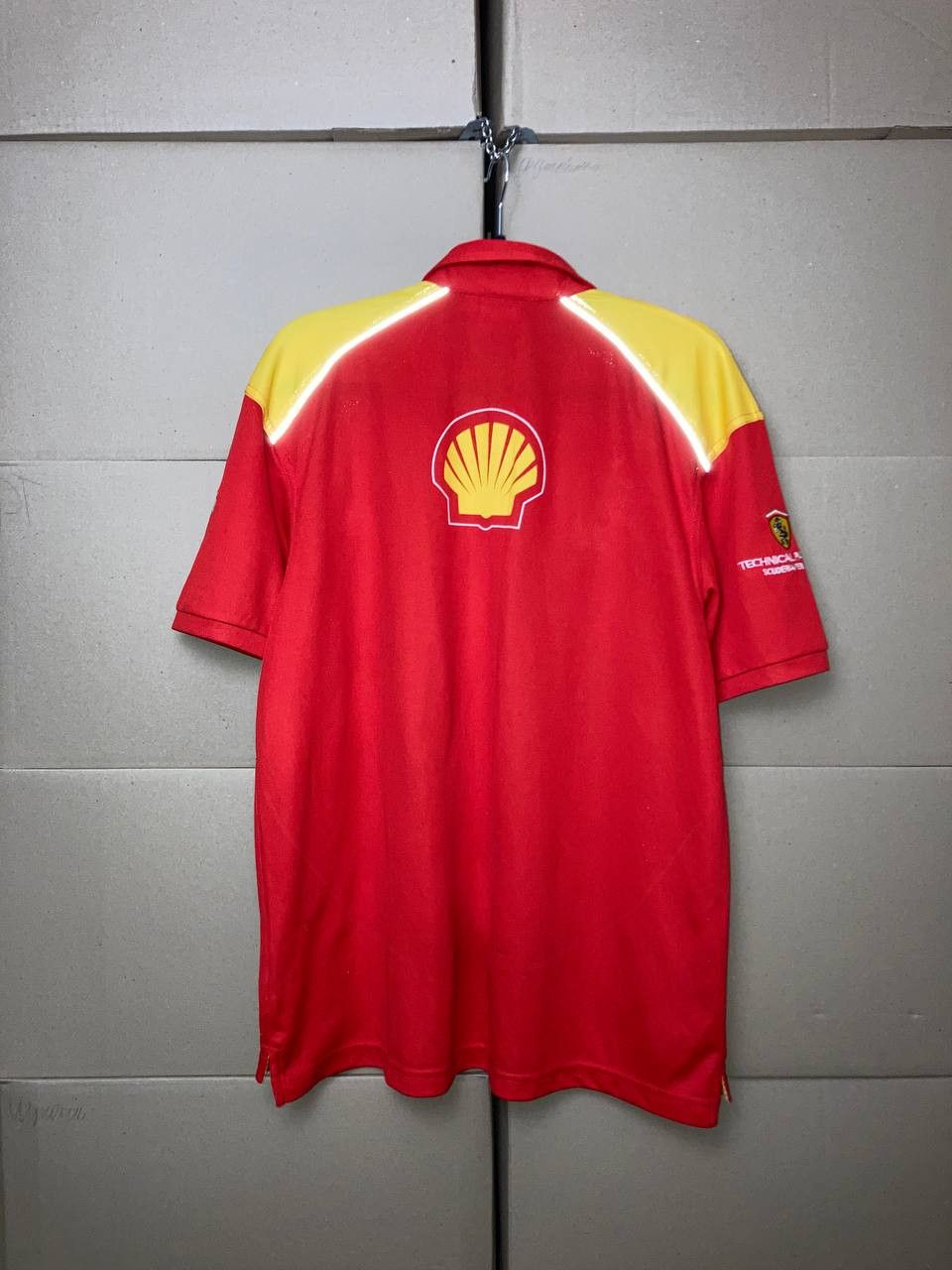 Ferrari SHELL HELIX V-POWER FERRARI POLO SHIRT RASING FORMULA 1 UNO Size US XL / EU 56 / 4 - 2 Thumbnail