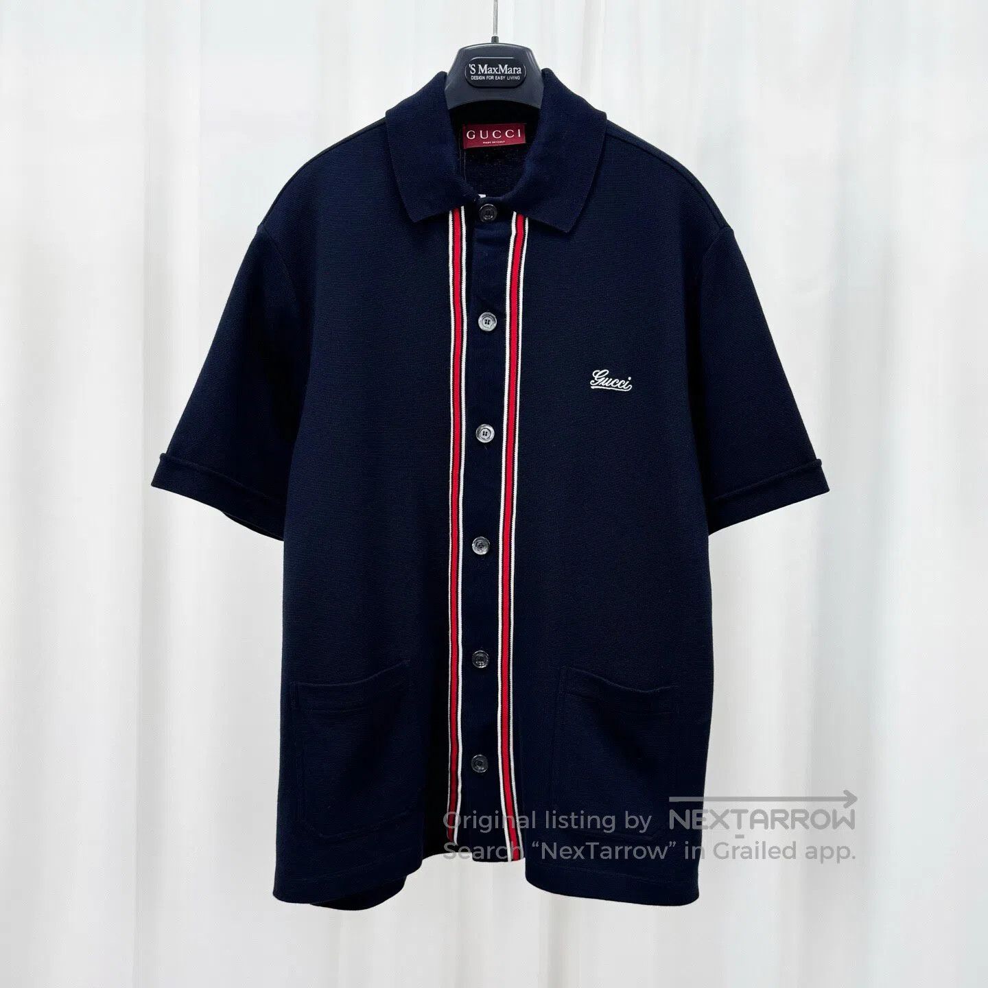 Gucci Guicci 25 New Arrival Embroidered Letter Knit Short Sleeve Size S / US 4 / IT 40 - 1 Thumbnail