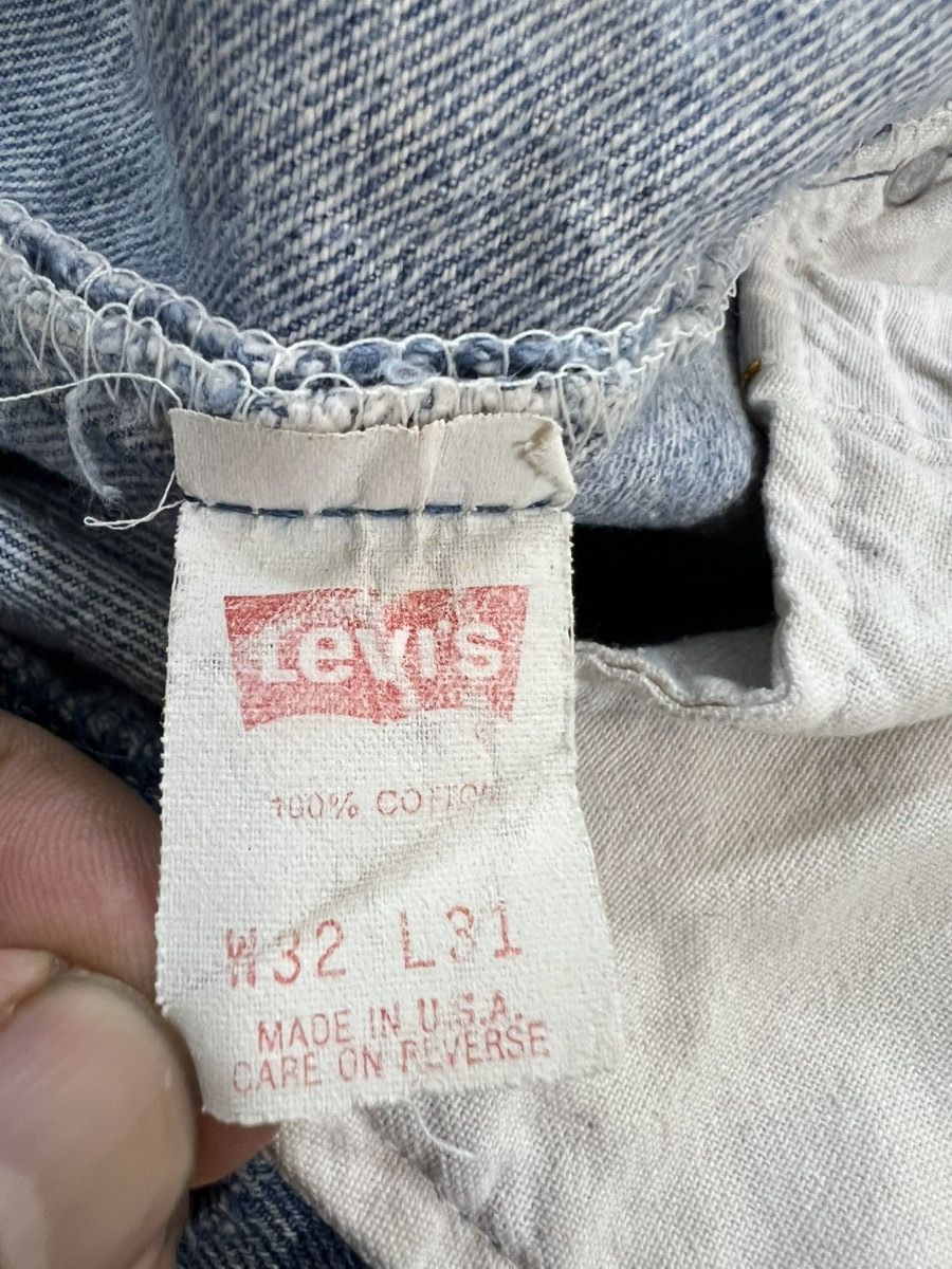 Levi's Vintage 90’s Levis 501XX Small e Non Selvedge Denim Jeans Size US 31 - 11 Thumbnail