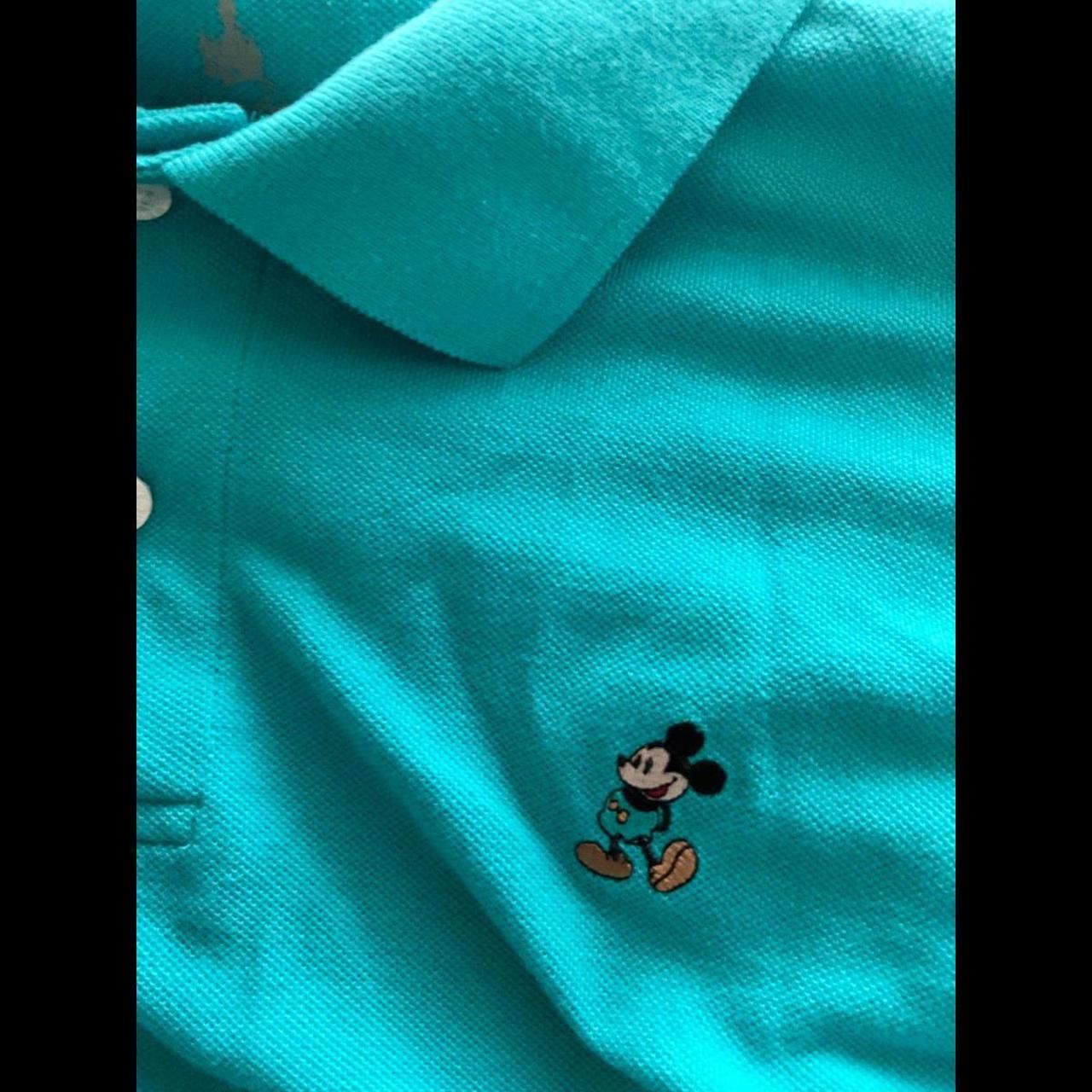 Disney Mens Used Disney Blue Polo Size US L / EU 52-54 / 3 - 5 Thumbnail