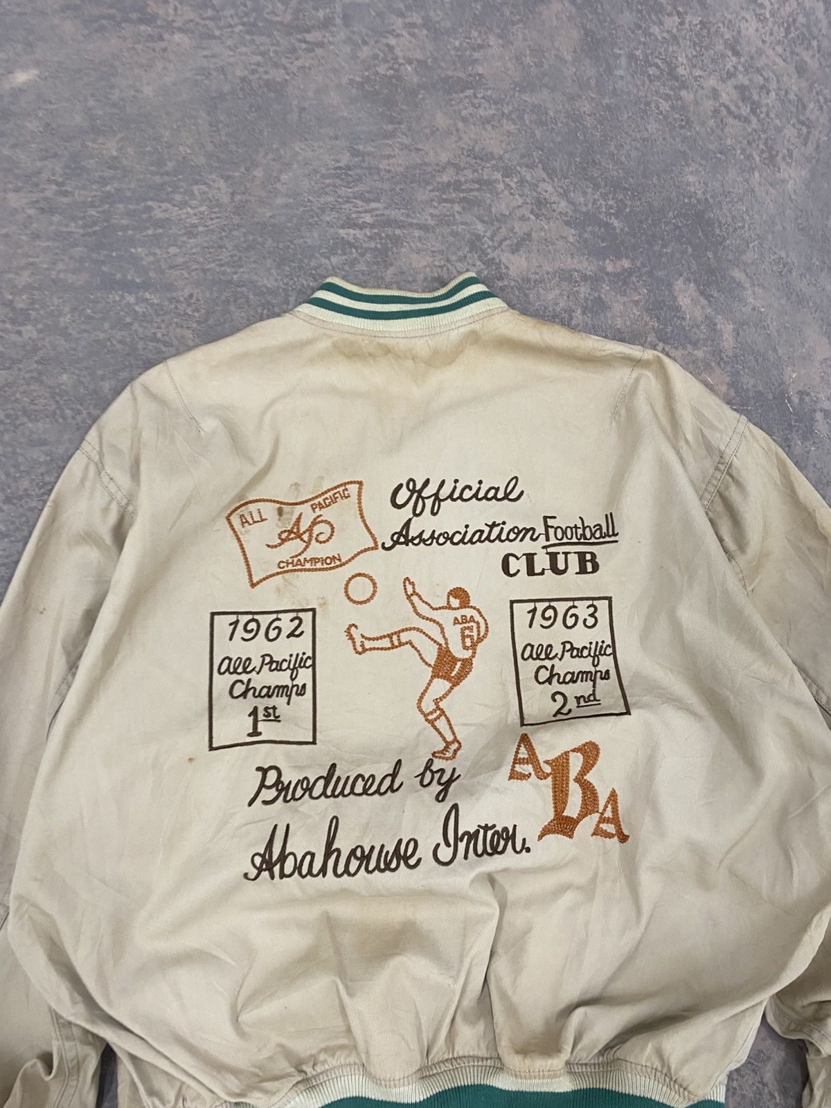ABAHOUSE 1980s -Abahouse Football Club Varsity Jacket Size US L / EU 52-54 / 3 - 5 Thumbnail