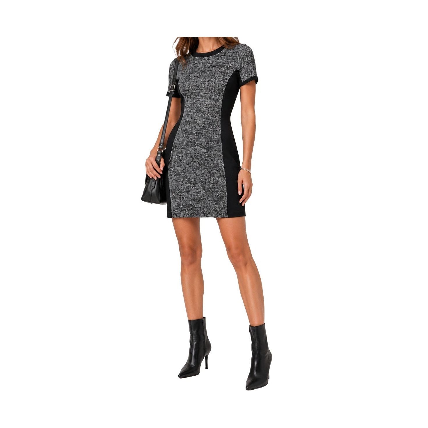 Other Halogen Marled Grey Bodycon Sheath Dress Petite 6 Size M / US 6-8 / IT 42-44 - 1 Thumbnail