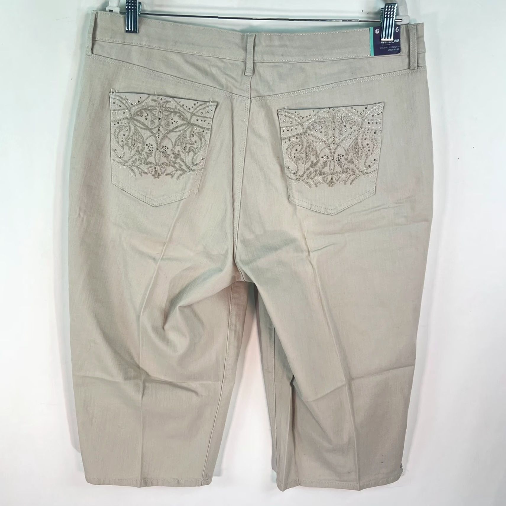 Gloria Vanderbilt Gloria Vanderbilt Shorts 16 Beige Perfect Fit Comfort Waistband Willow Size 38" / US 16 / IT 52 - 6 Thumbnail