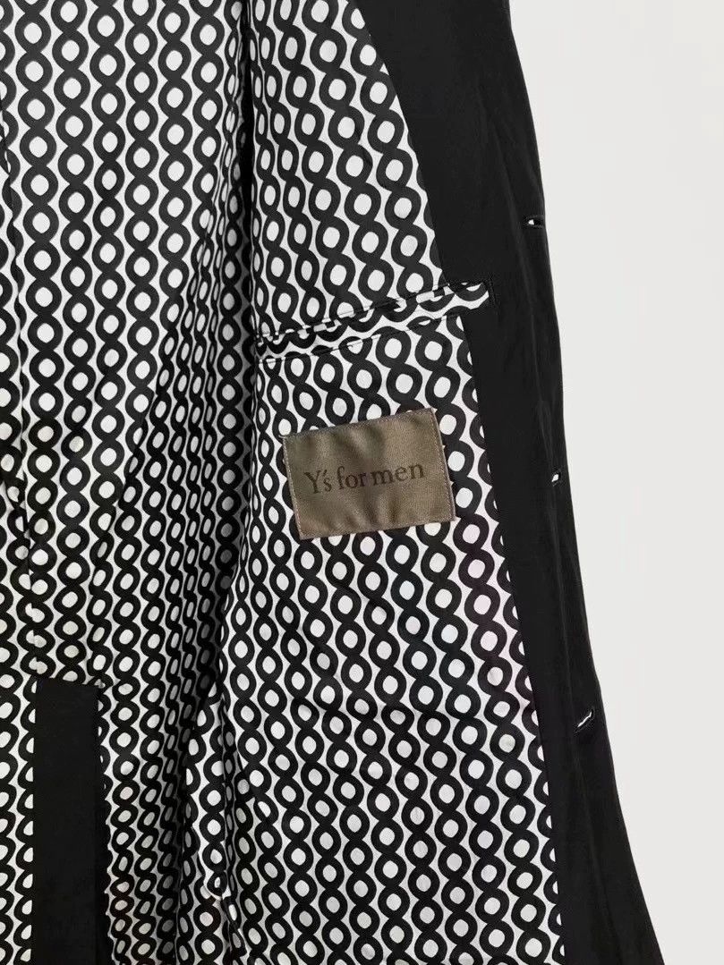 Yohji Yamamoto Yohji Yamamoto Y's for Men Double Silk B&W Oversized Jkt Size US L / EU 52-54 / 3 - 4 Thumbnail