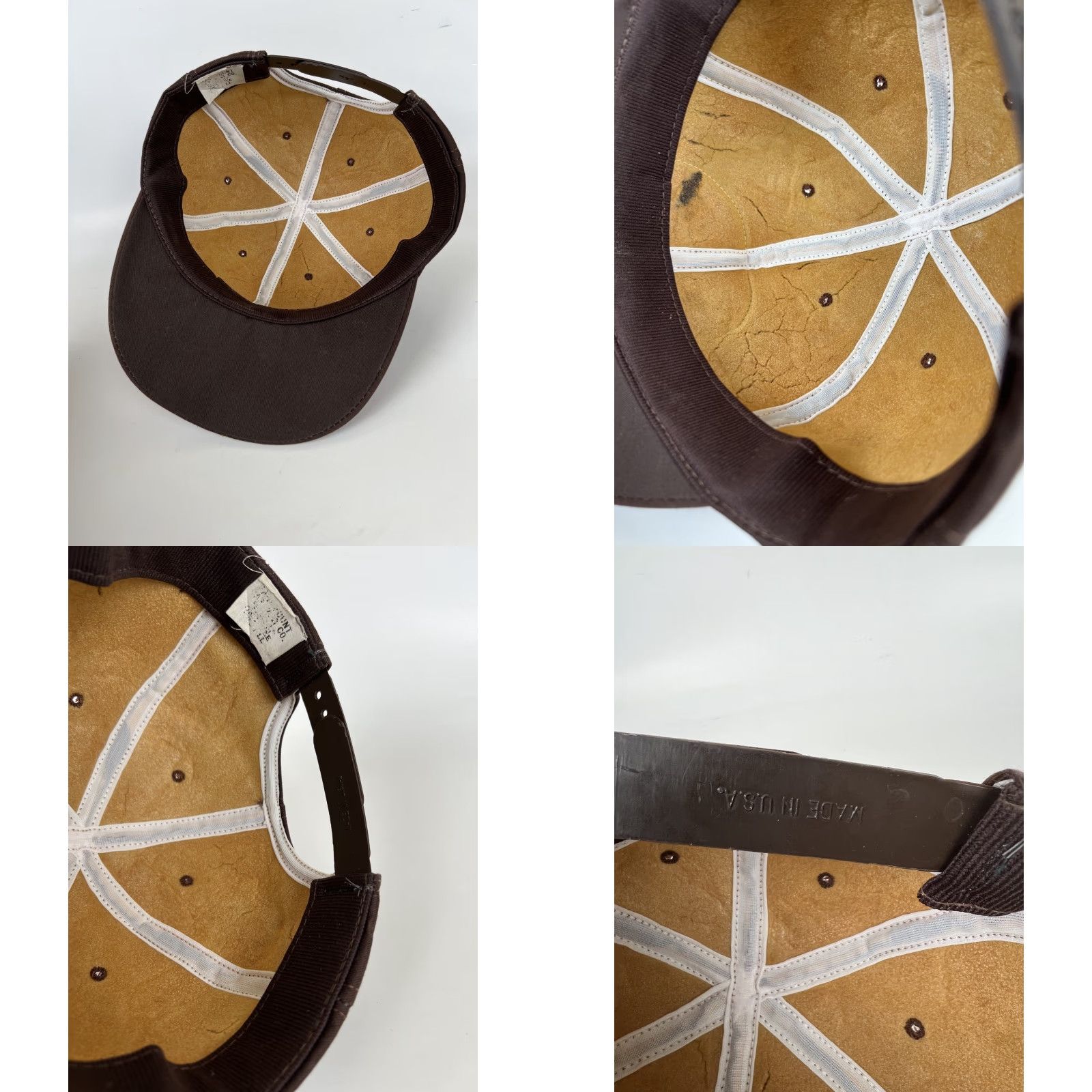 Vintage VINTAGE Snap-Back Hat Cap Brown 80s USA Made Insulated Patch Scramble One Size Men Brown Cap Adjustable Men 80s Vintage Size ONE SIZE - 8 Thumbnail