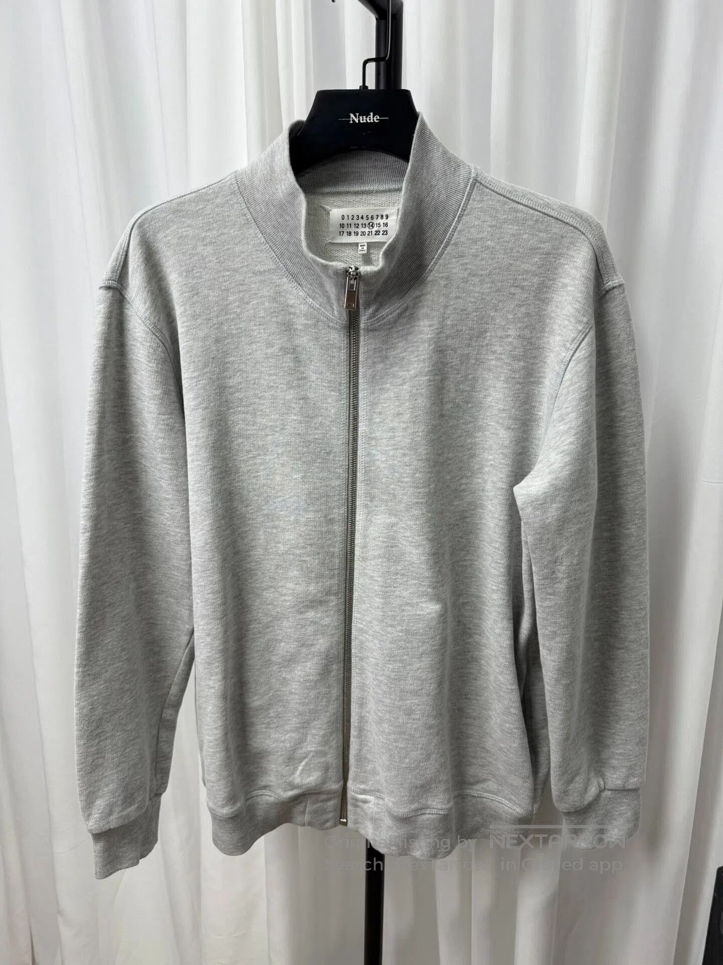 Maison Margiela Cozy Zip Jacket in Gray.