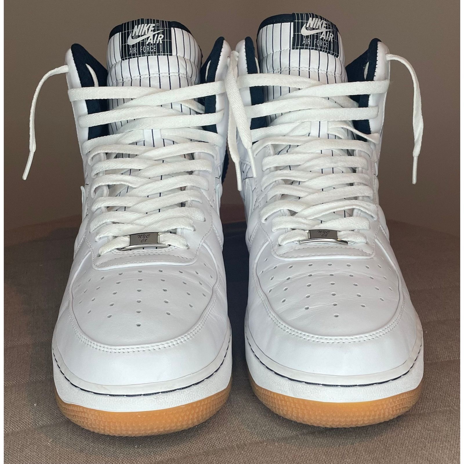 Nike Nike Air Force 1 High Premium "Yankees" - Size 13 Men's Size US 13 / EU 46 - 4 Thumbnail