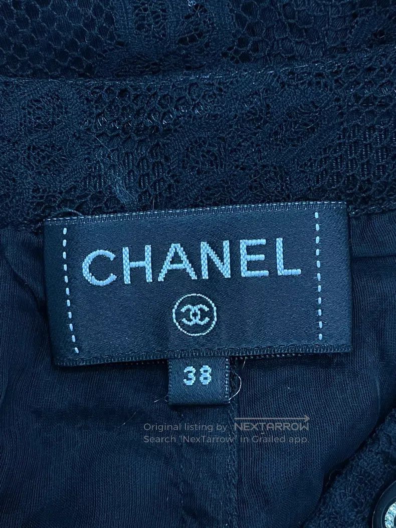 Chanel Chanel Dakar Series Black Lace Floral Trousers Size 25" / US 0 / IT 36 - 4 Thumbnail
