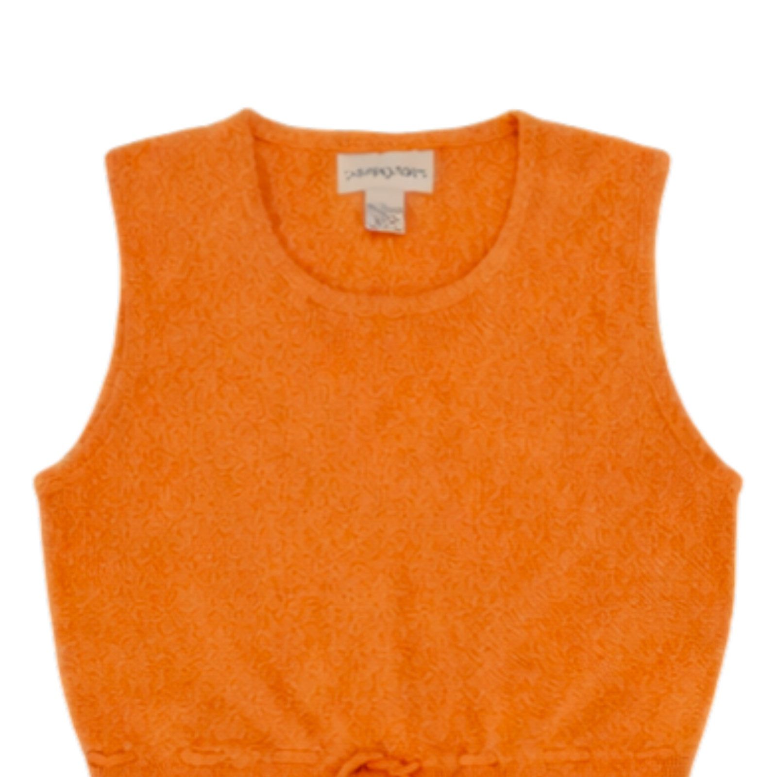Bloomingdale's Bloomingdale's Orange Cashmere Top | Size L Size L / US 10 / IT 46 - 3 Thumbnail