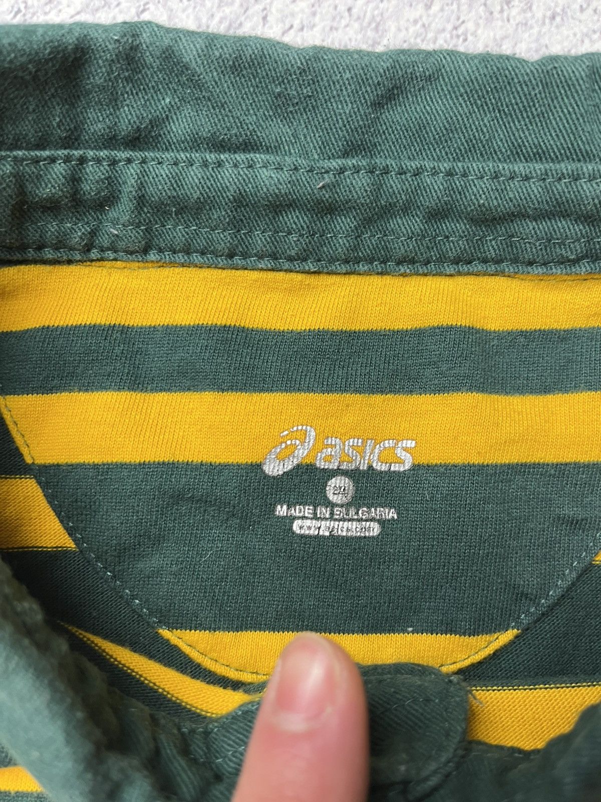 Asics South Africa Rugby Asics Jersey Cotton Long Sleeve Shirt Size US XXL / EU 58 / 5 - 15 Thumbnail