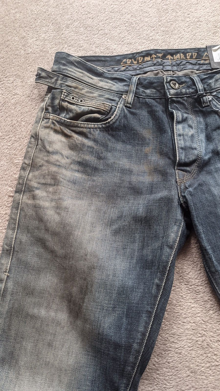 If Six Was Nine × Japanese Brand × Le Grande Bleu (L.G.B.) Sick Pepe Jeans Dirty Y2K faded Mudwash Rusty denim Size US 30 / EU 46 - 2 Thumbnail