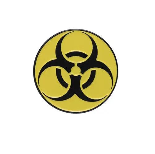 VIBE Radioactive Symbol Pin Size ONE SIZE - 1 Thumbnail