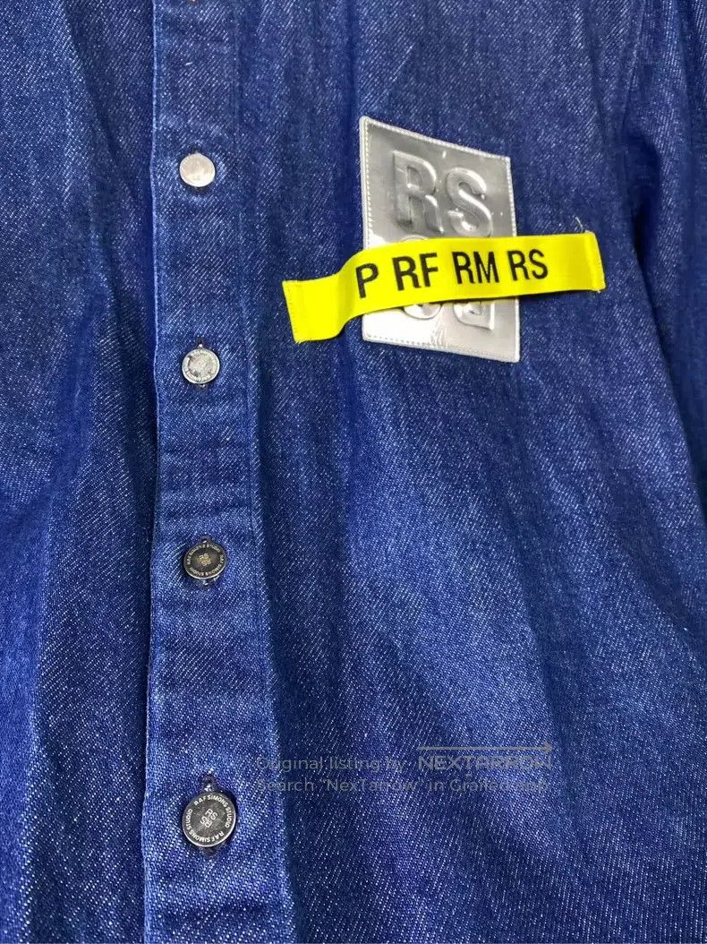 Raf Simons Raf Simons Taped silver leather brand denim shirt Size US XS / EU 42 / 0 - 3 Thumbnail