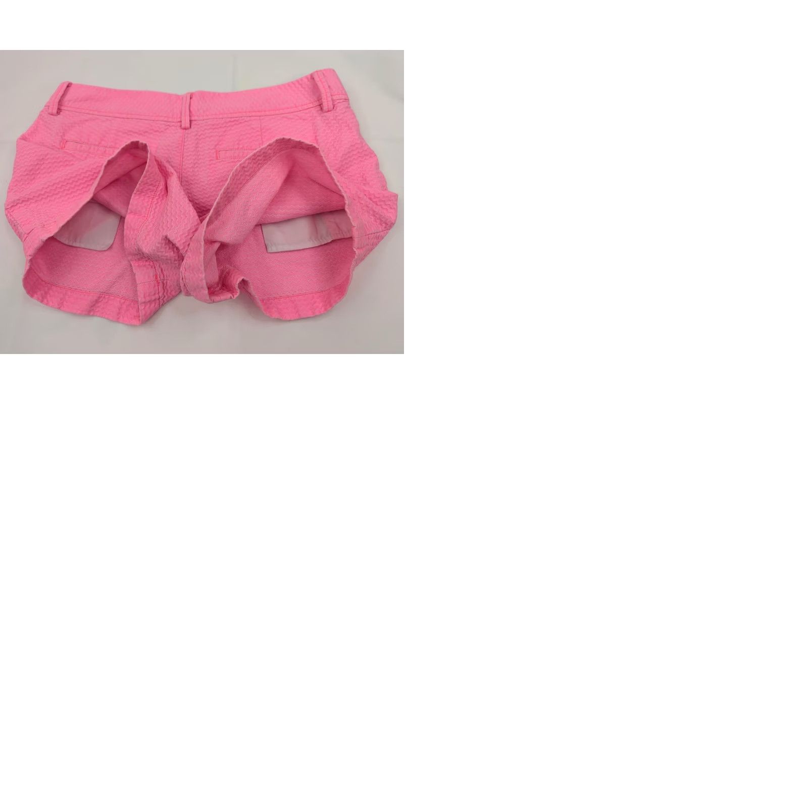 Lilly Pulitzer Lilly Pulitzer Callahan Wave Textured Shorts Women 8 Pink Cotton 34x4 Floral 90s Colorful Preppy Size 30" / US 8 / IT 44 - 9 Thumbnail