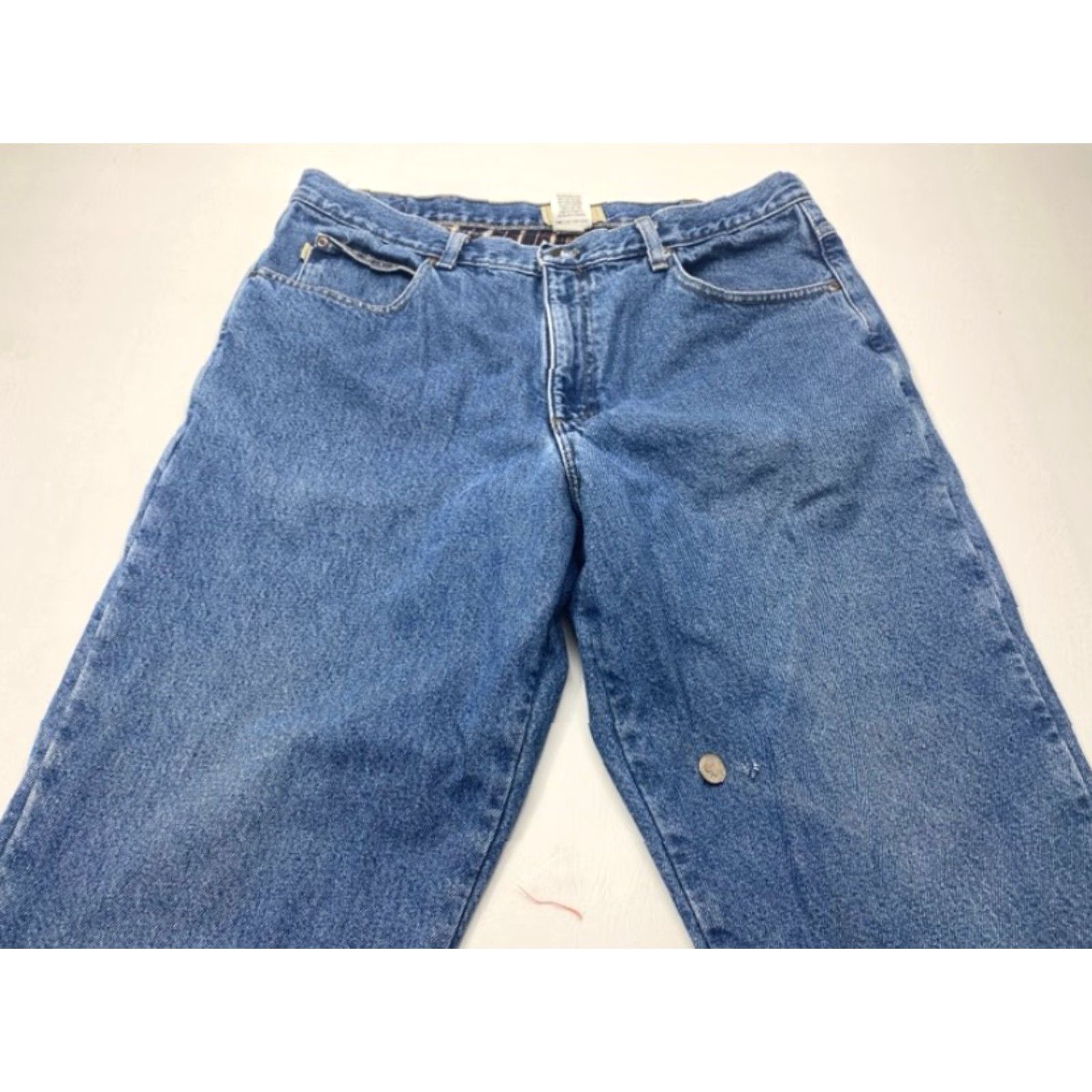 Vintage L.L. Bean Jeans Mens 38x26 Denim Blue Classic Fit 5-Pocket Lined 8557 Size US 38 / EU 54 - 4 Thumbnail