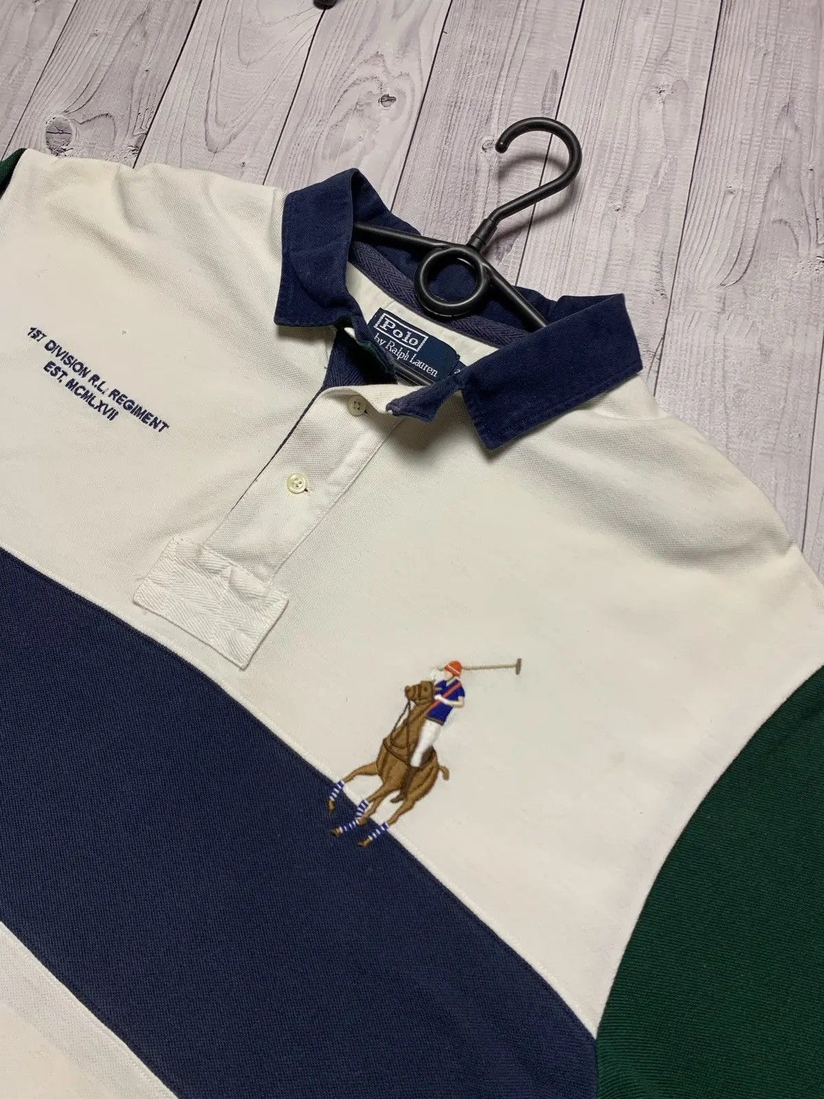 Polo Ralph Lauren Vintage Polo Ralph Lauren big logo number 3 pony size XXL Size US XXL / EU 58 / 5 - 2 Thumbnail