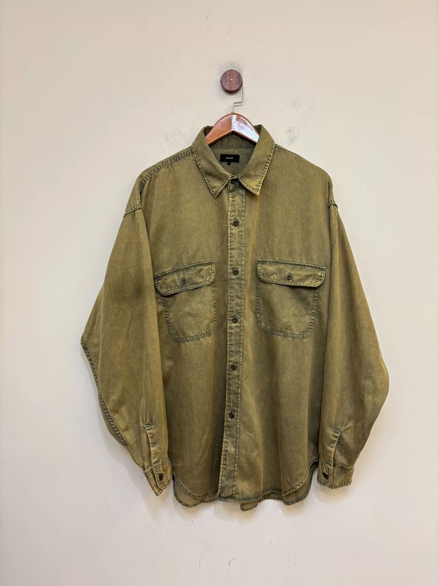 Beams Japan Beams 25SS Acetate Washed Shirt Size US L / EU 52-54 / 3 - 1 Thumbnail