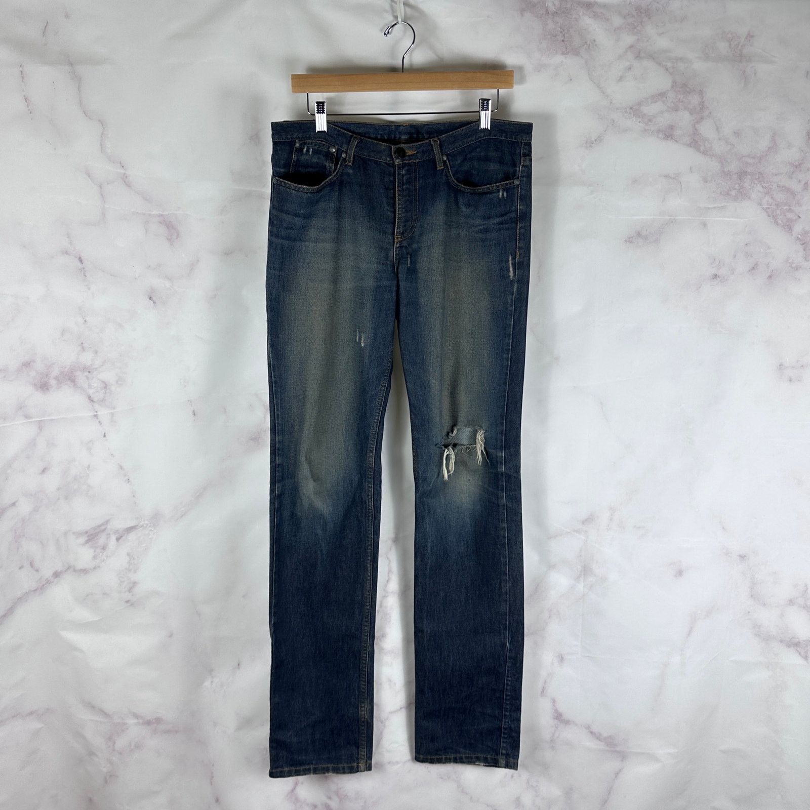 Givenchy Paris Distressed Denim Size US 32 / EU 48 - 1 Thumbnail