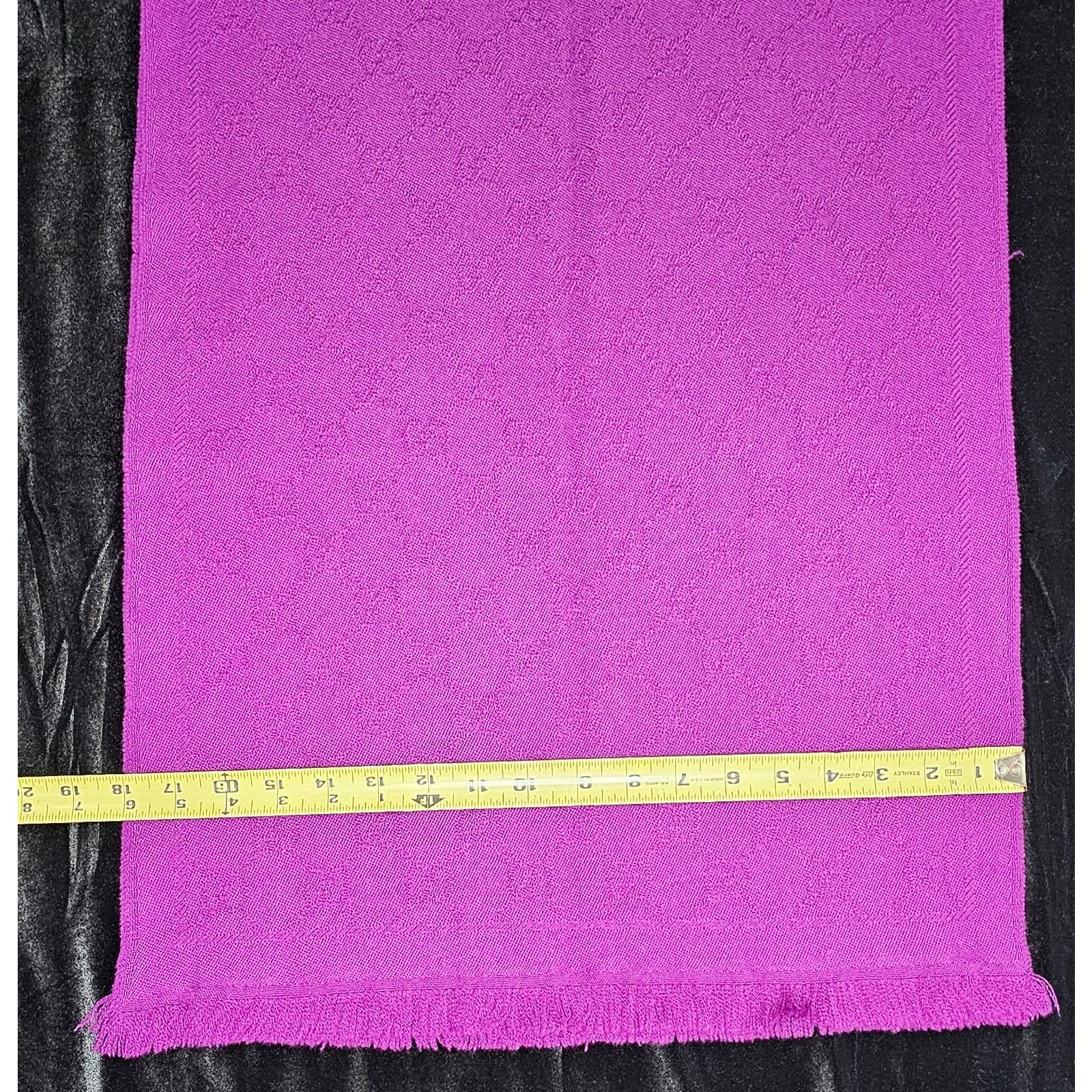 Gucci Gucci Muffler Stole Wool GG Pattern Fringe Purple Size ONE SIZE - 3 Thumbnail