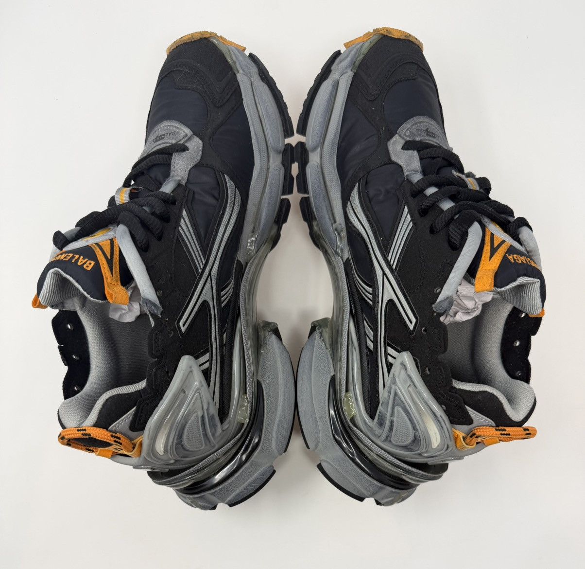 Balenciaga Balenciaga Runner Sneaker Black/Orange Size US 11 / EU 44 - 4 Thumbnail