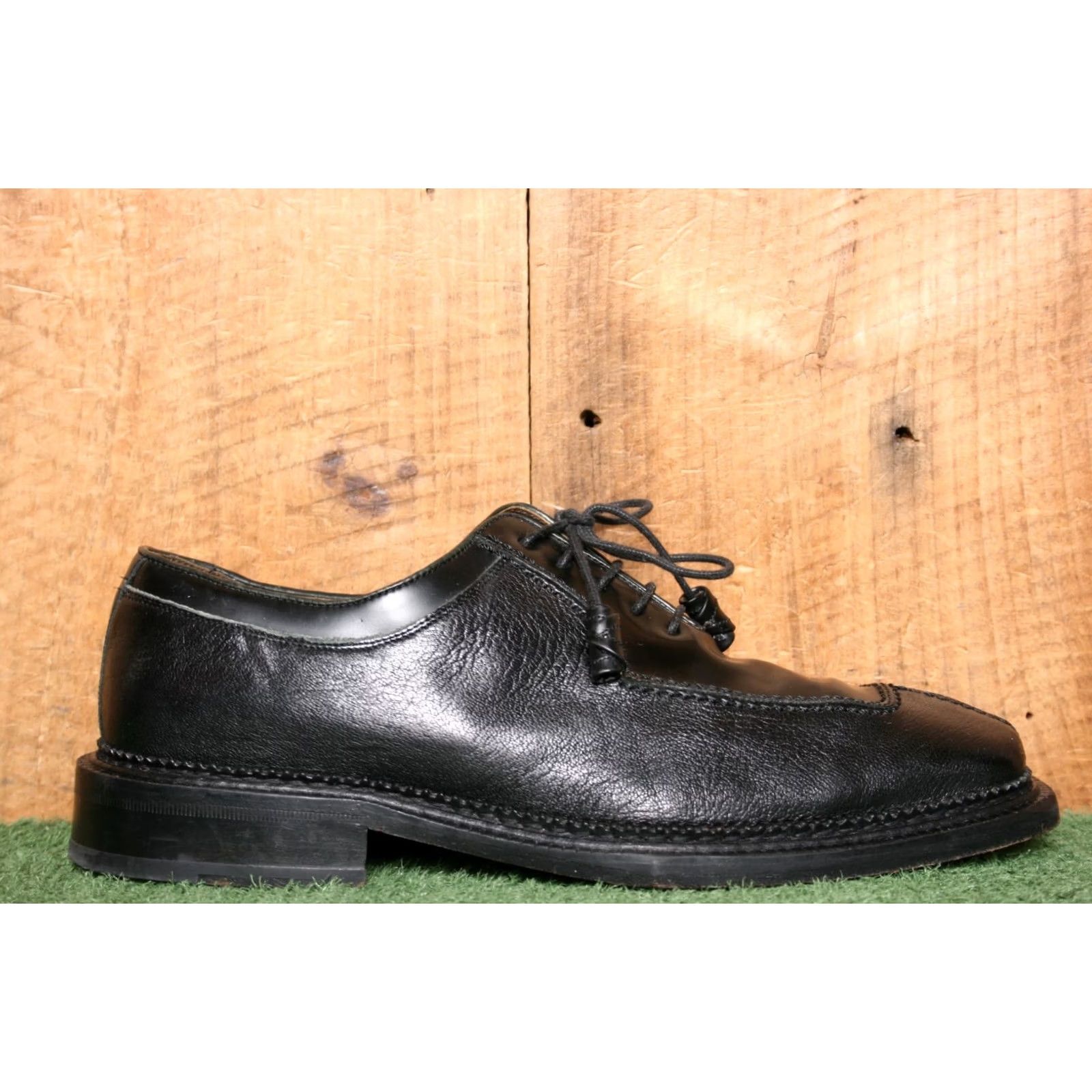 Mezlan MEZLAN Capella Black Leather Split Square Apron Toe Oxfords Sz. 9M Mens Dress Oxford Shoes Leather Upper Spain Capella Model"} Size US 9 / EU 42 - 2 Thumbnail