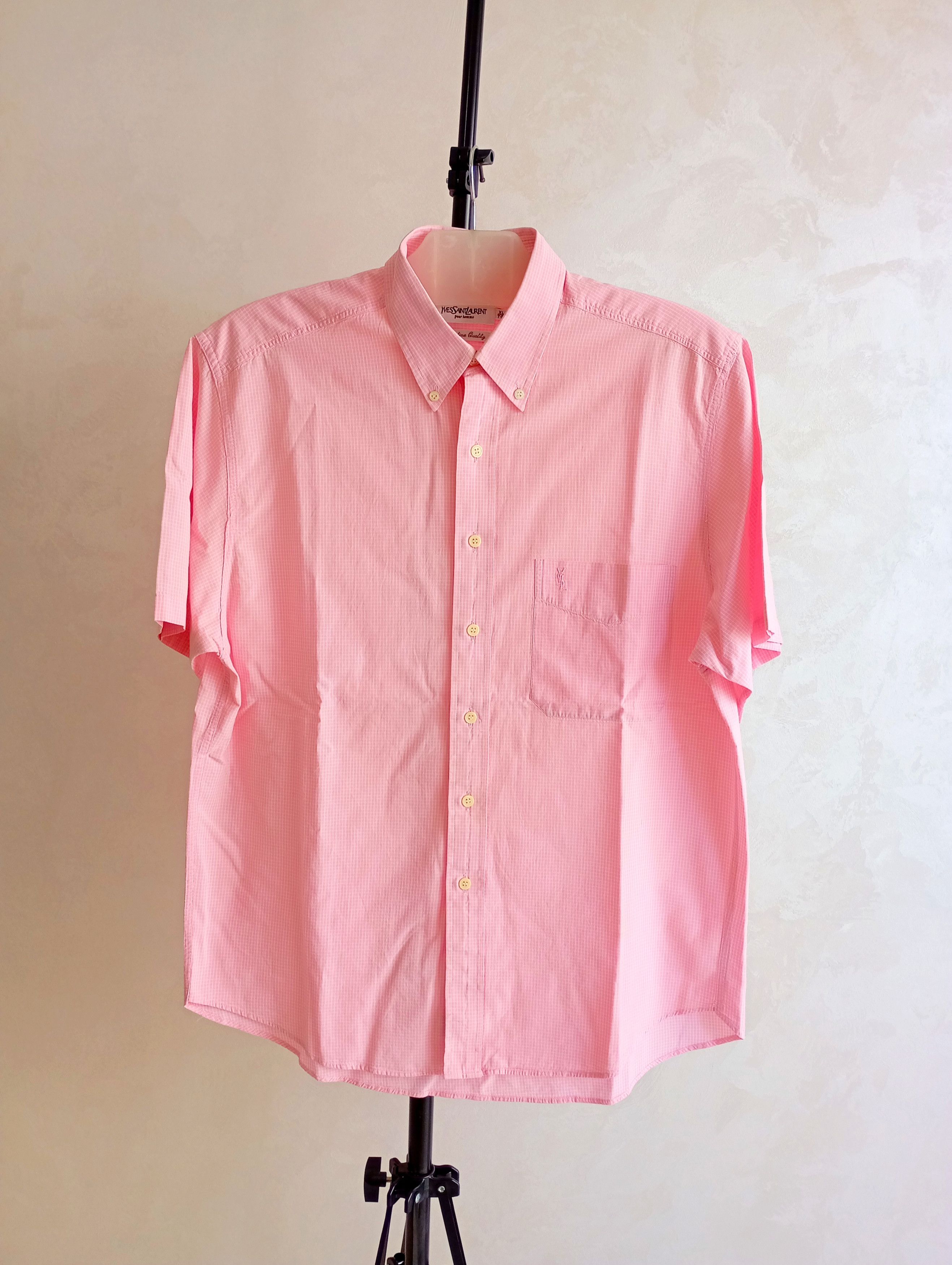 Vintage × Yves Saint Laurent 90s Summer YSL Yves Saint Laurent Shirt Size US XL / EU 56 / 4 - 1 Thumbnail