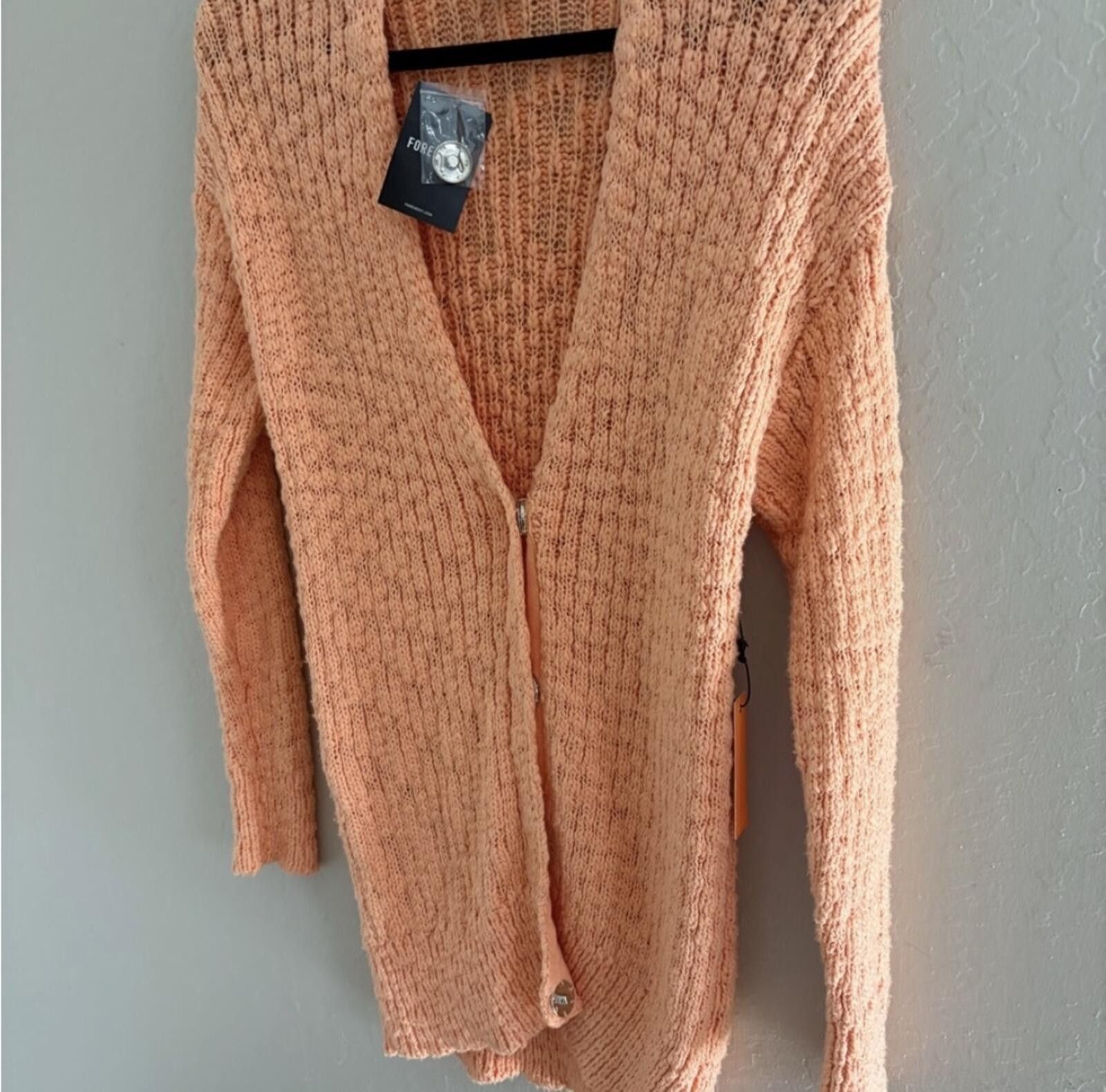 Forever 21 Forever 21 apricot Cardigan Size S / US 4 / IT 40 - 3 Thumbnail