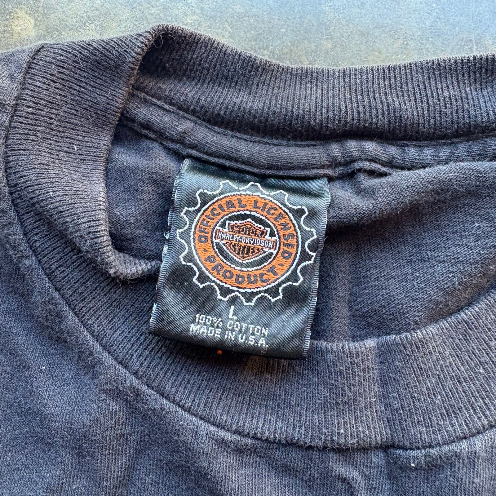 Harley Davidson Vintage 90s Heads Above Harley Davidson T-shirt Size US L / EU 52-54 / 3 - 3 Thumbnail