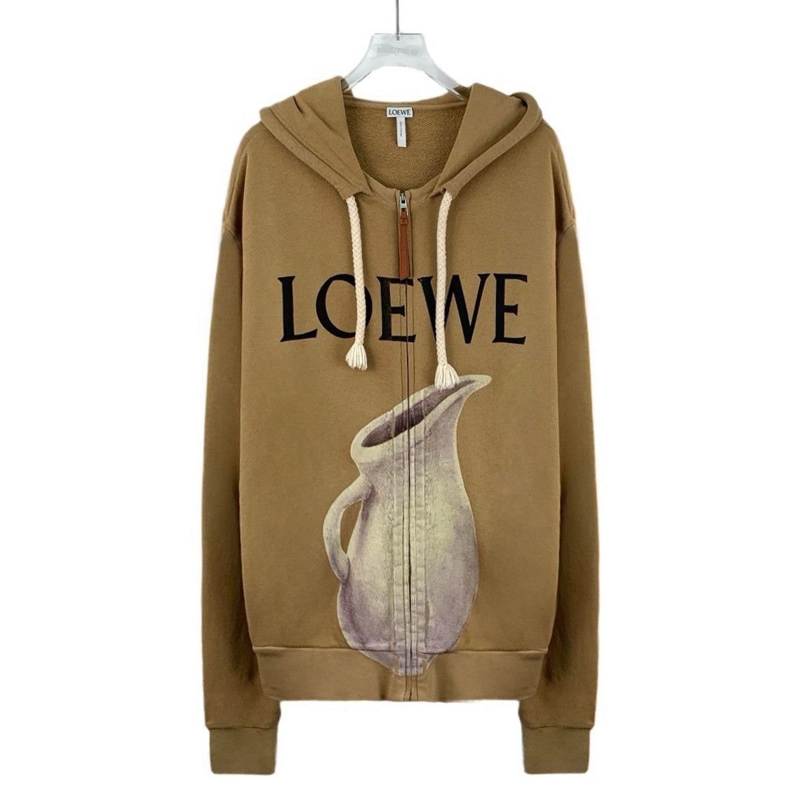 Loewe Loewe Brown Lettered Water Bottle Print Cotton Zipper Jacket Size M / US 6-8 / IT 42-44 - 1 Thumbnail