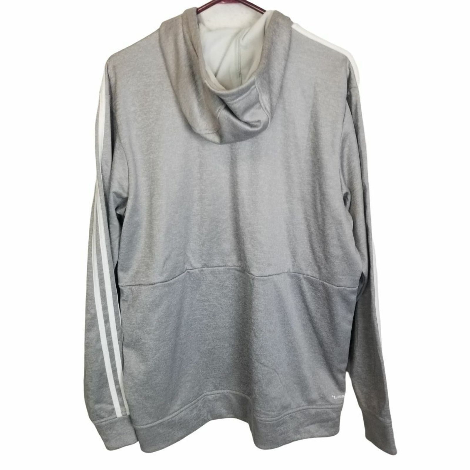 Adidas Vintage Adidas Mens Three Stripe Hoodie Sweatshirt Full Zip Size US L / EU 52-54 / 3 - 7 Thumbnail